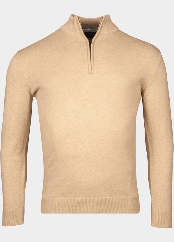 R.B. Boston Half Zip Beige Pullover 1/2 zip  12gg single 518400CCT-78/825