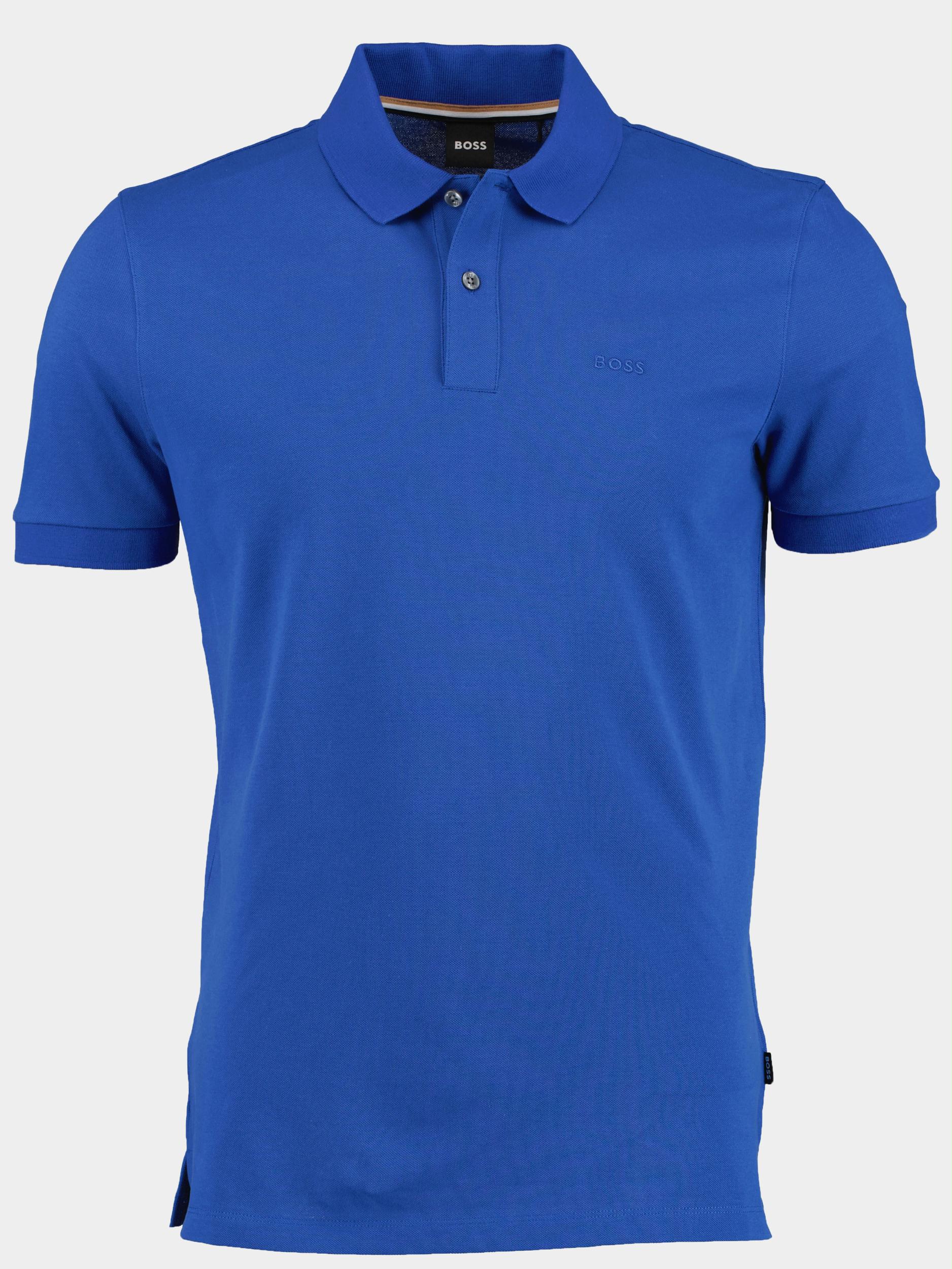 BOSS Black Polo korte mouw Blauw Pallas 10241531 02 50468301/433