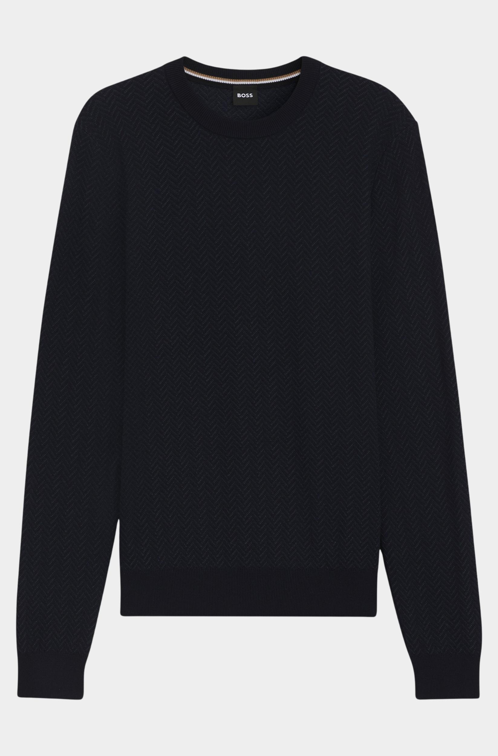 BOSS Black Pullover Blauw H-Habito 10274948 01 50549985/404