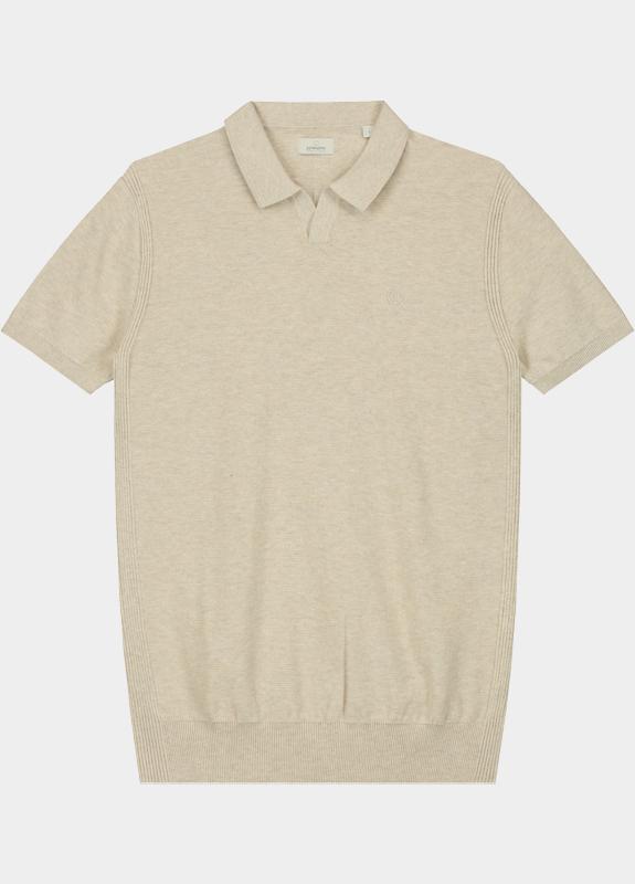 Dstrezzed Polo heren Beige Polo s/s Melange Slub 420026-NOS/262