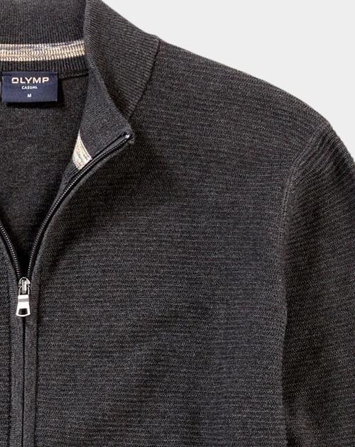 Olymp Vest Grijs Jacke Strick 530246/67