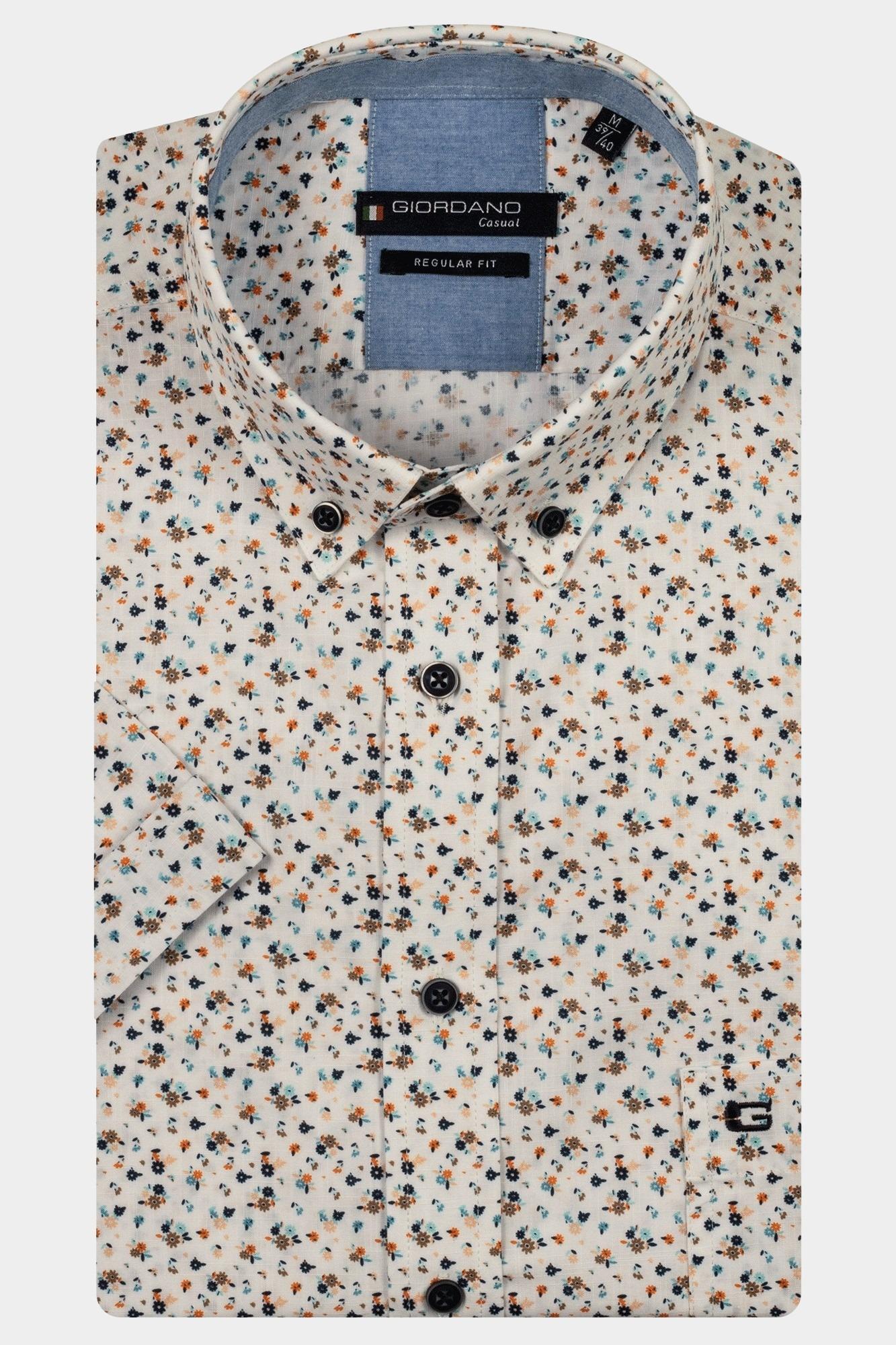 Giordano Casual hemd korte mouw Roze League short sleeve button do 516030/25