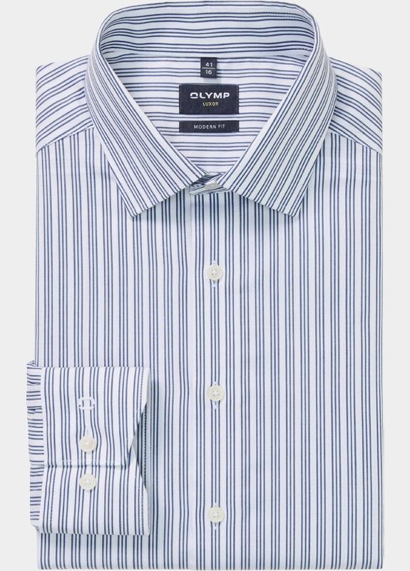 Olymp Zakelijk overhemd heren Blauw Luxor 123984/18
