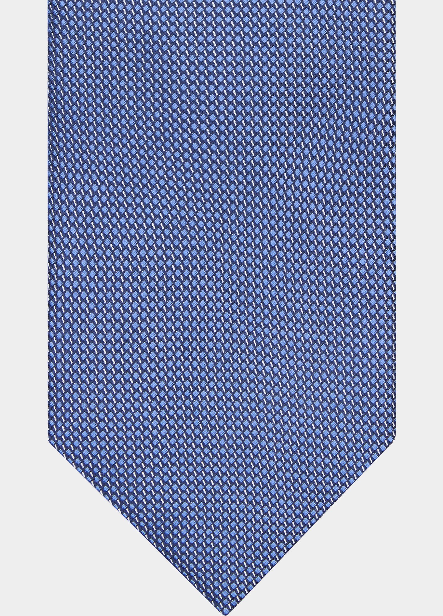Profuomo Stropdas Blauw TIE SILK WOVEN NAVY PPWA30041/A
