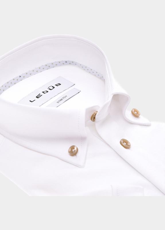 Ledub Polo lange mouw Wit  0702047/910-620-000