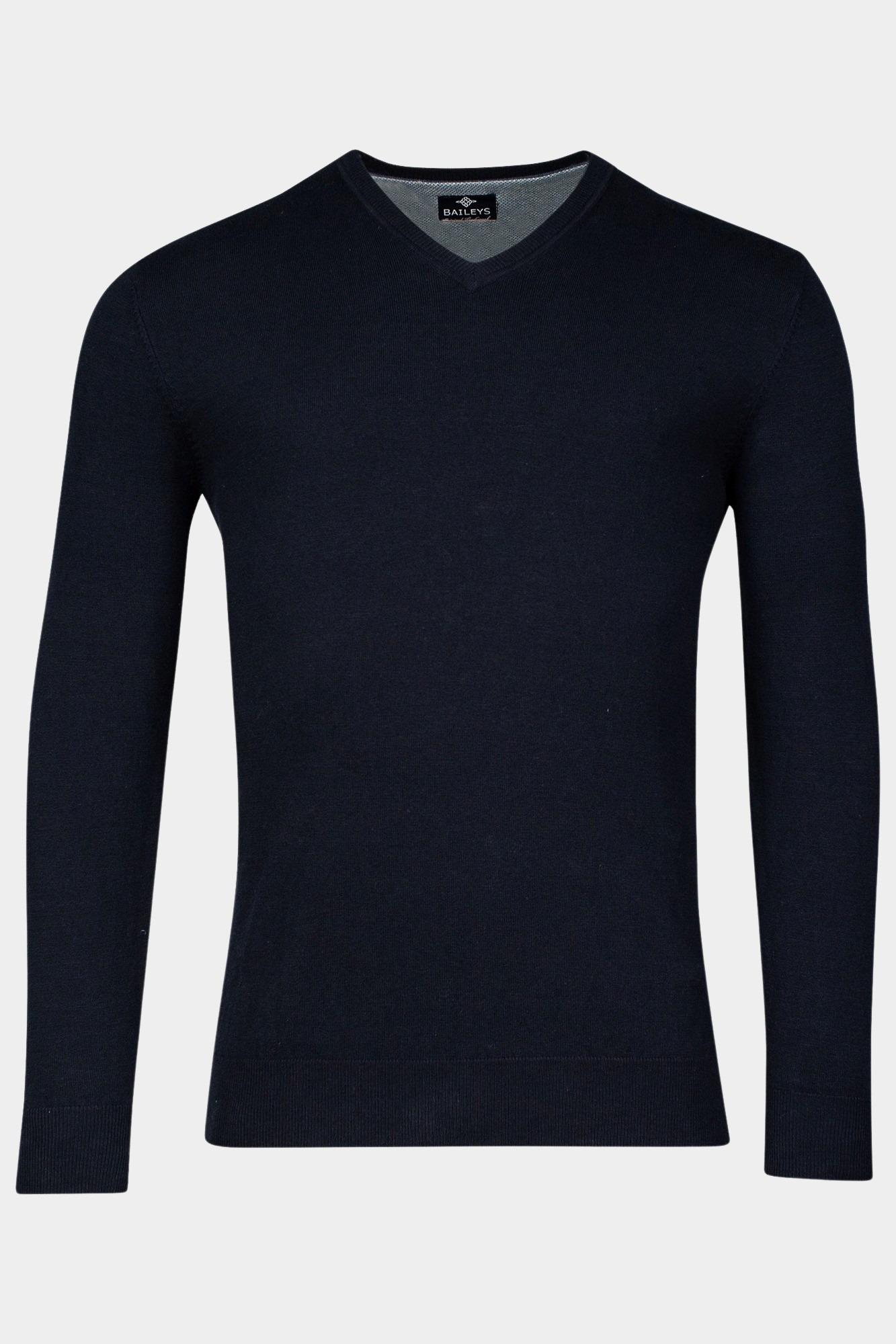 Baileys Pullover Blauw V-Hals Pullover  12gg single 328100/60