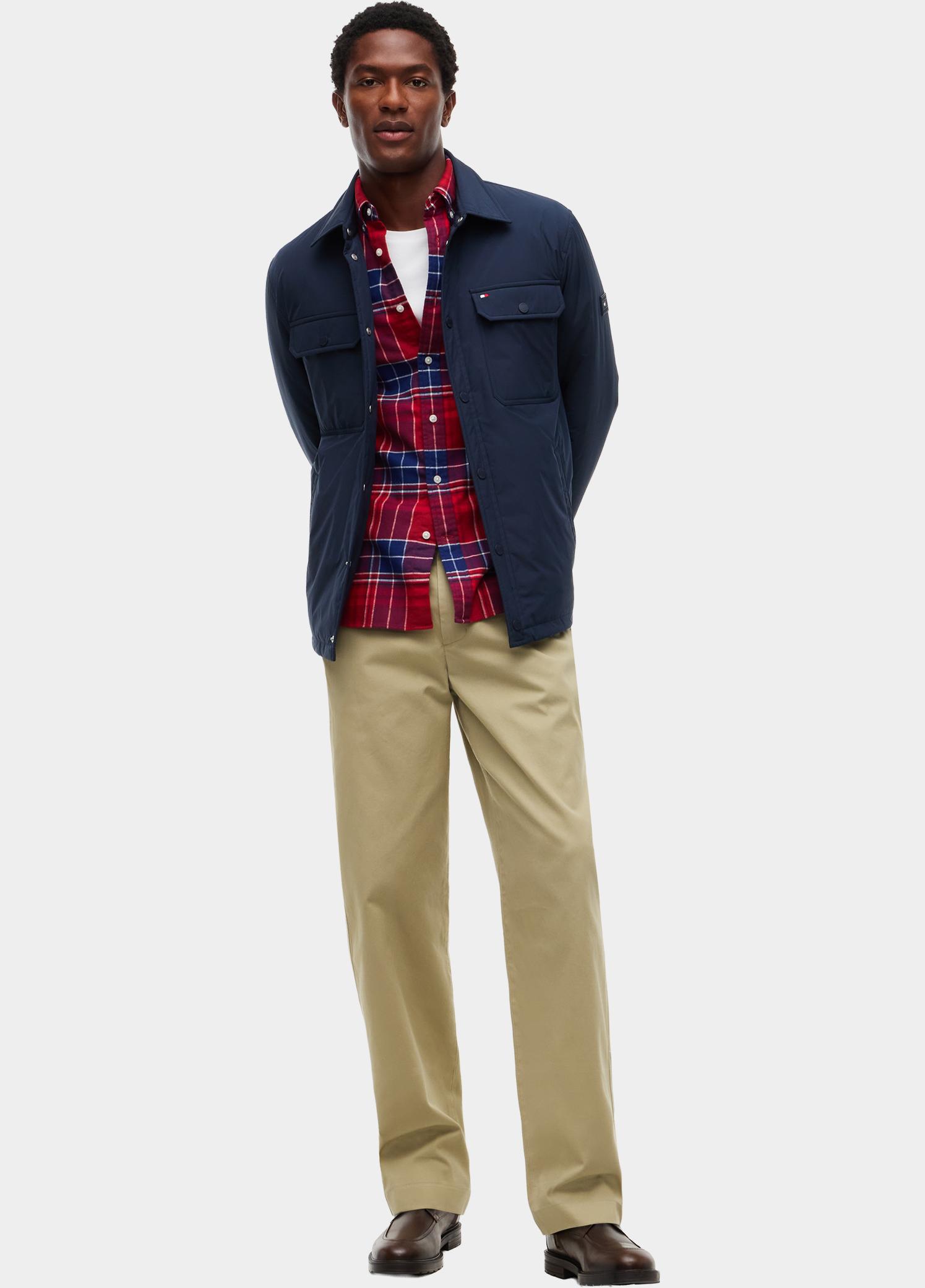 Tommy Hilfiger Winterjas heren Blauw PACKABLE LW SHIRT JACKET MW0MW44767/DW5