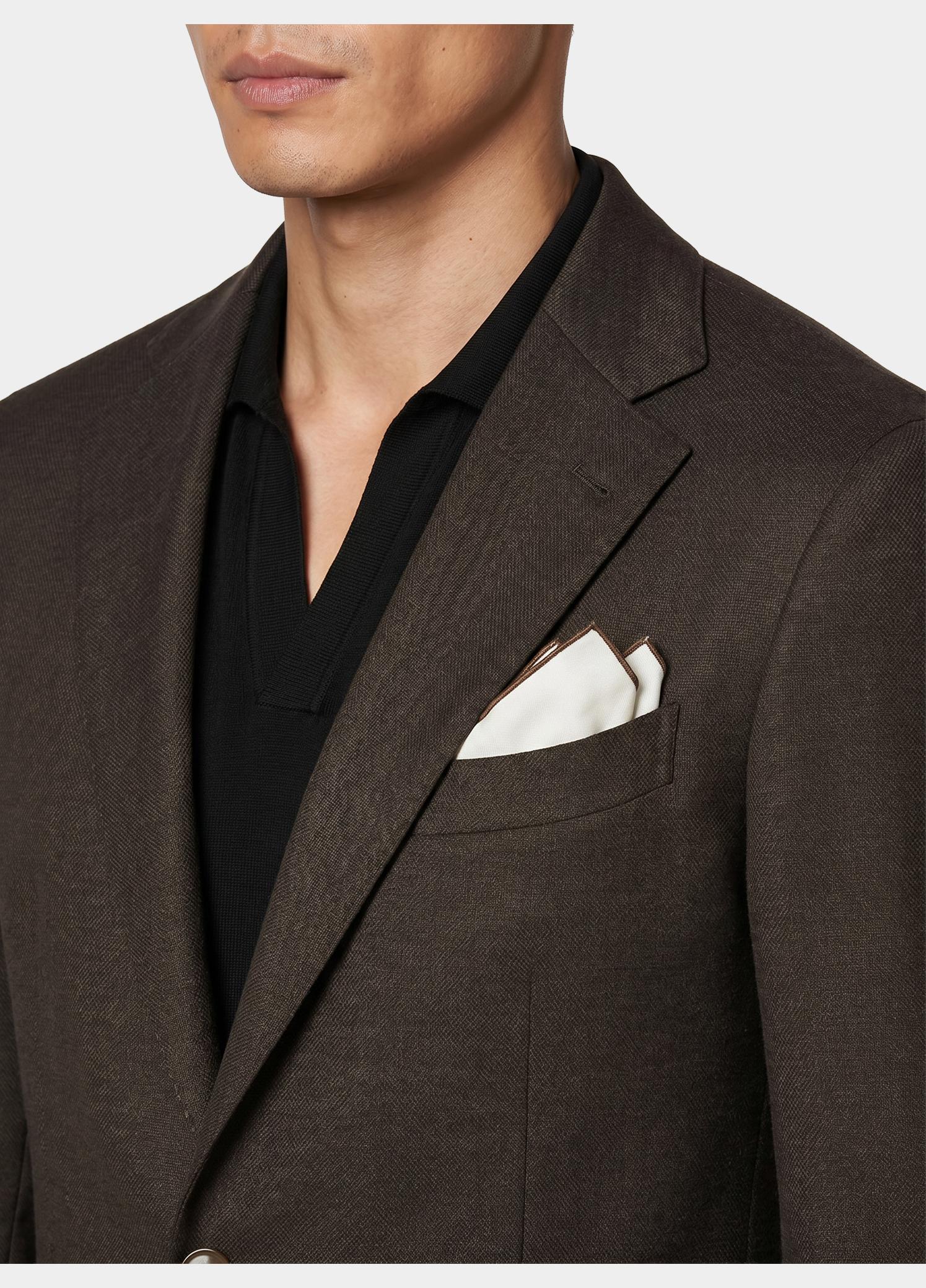 Bos Colbert Bruin Mylo Jersey Jacket Drop 8 253038MY69BO/870 dark brown