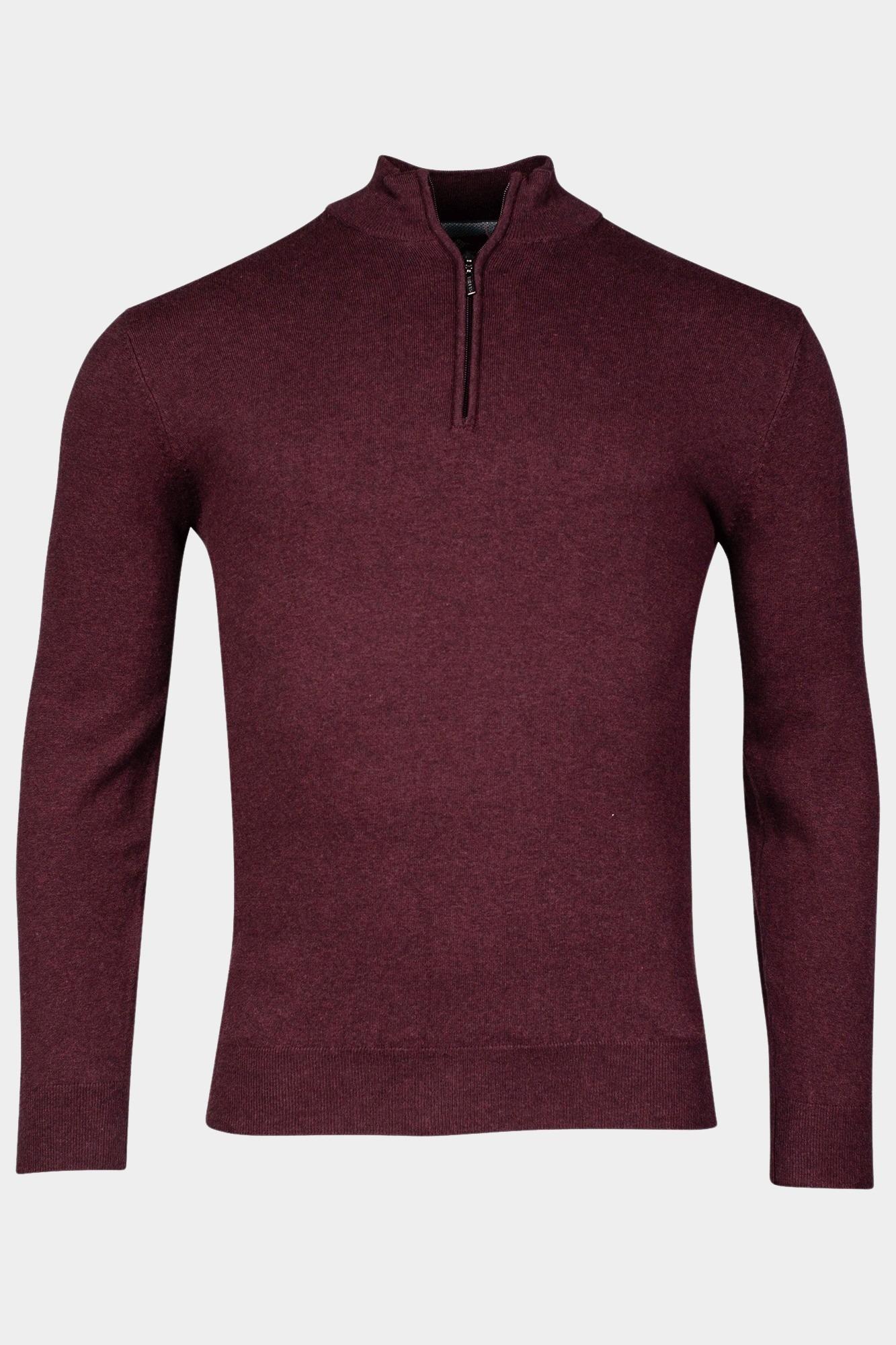 Baileys Half Zip Paars Pullover 1/2 zip  12gg single 328400/395