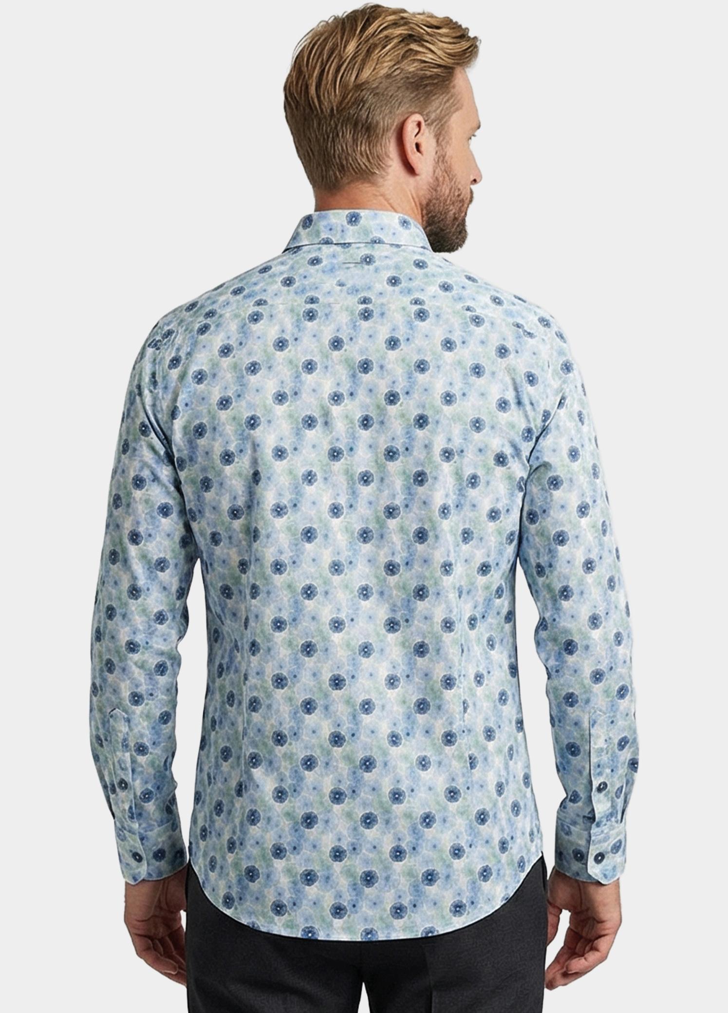 Giordano overhemd korte mouw heren Groen League short sleeve button do 616018/70
