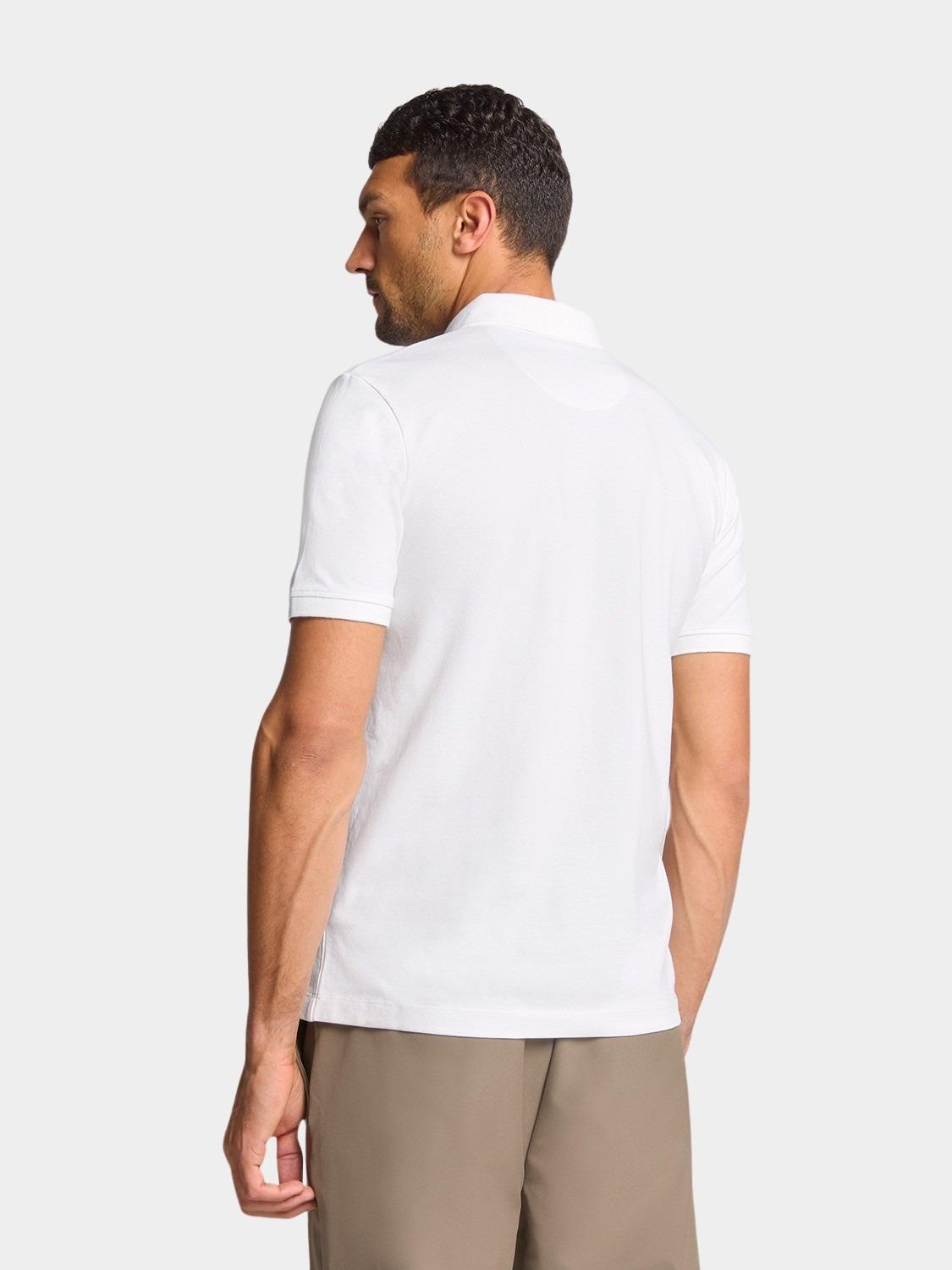 No Excess Polo korte mouw Wit Polo Pique Garment Dyed N3801/010