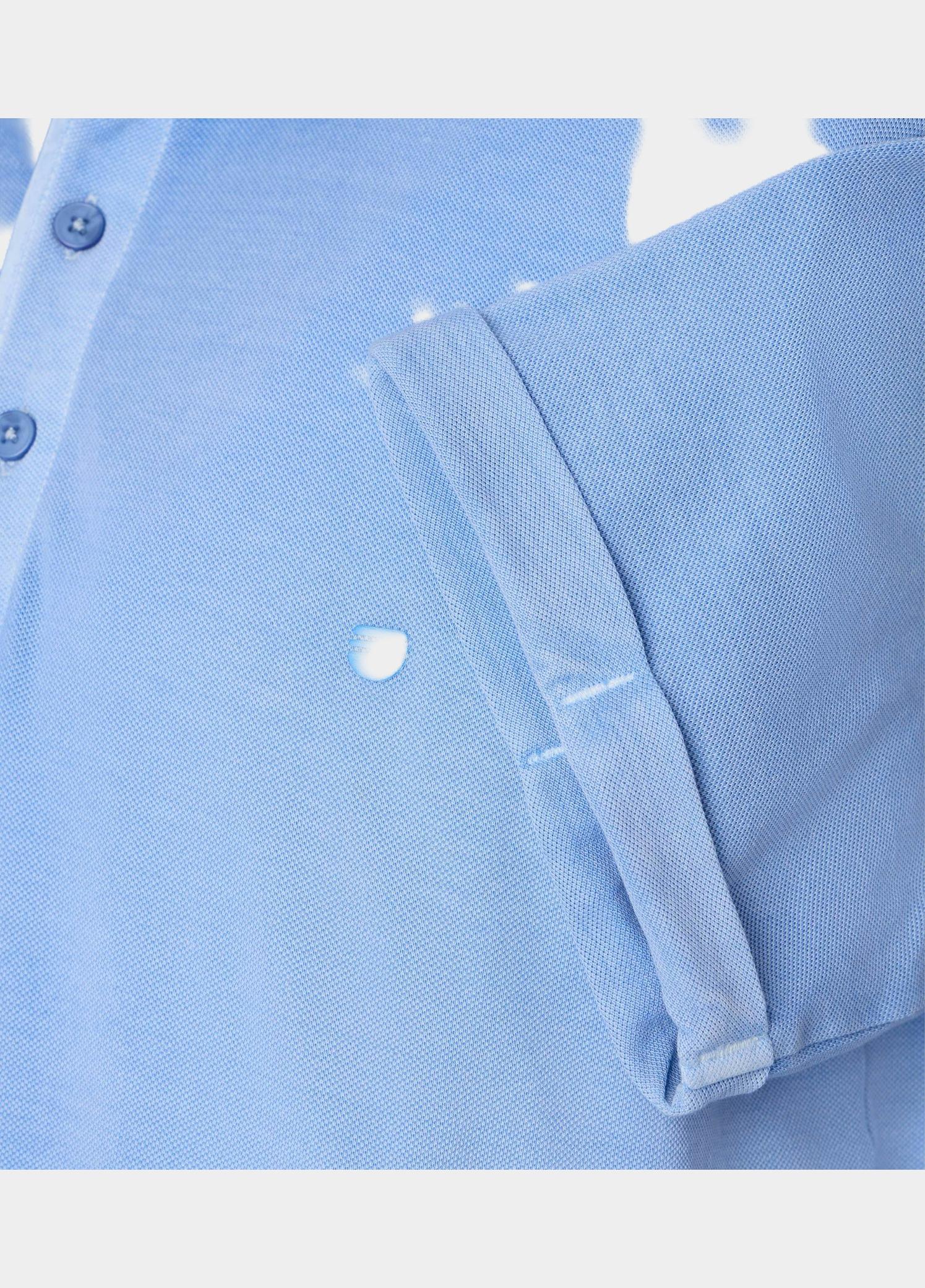 Redmond Polo heren Blauw Polo Shirt Uni 251930900/120