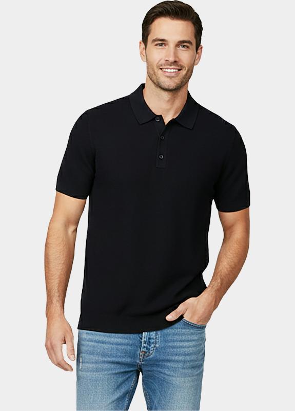 Cars Jeans Polo korte mouw Zwart Anmas 63271/01