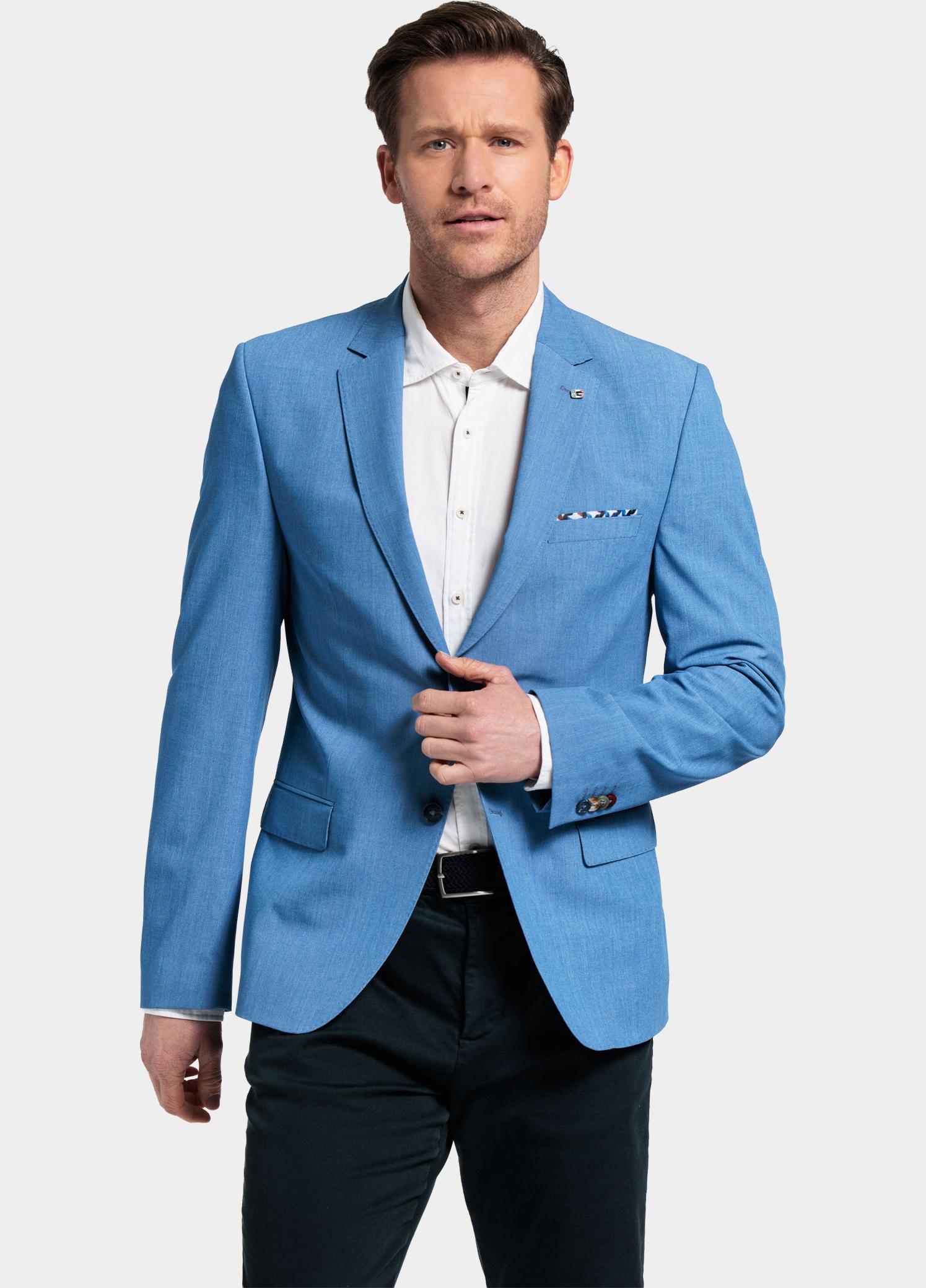 Giordano Colbert Blauw Blazer Robert Stretch Twill 412601/61