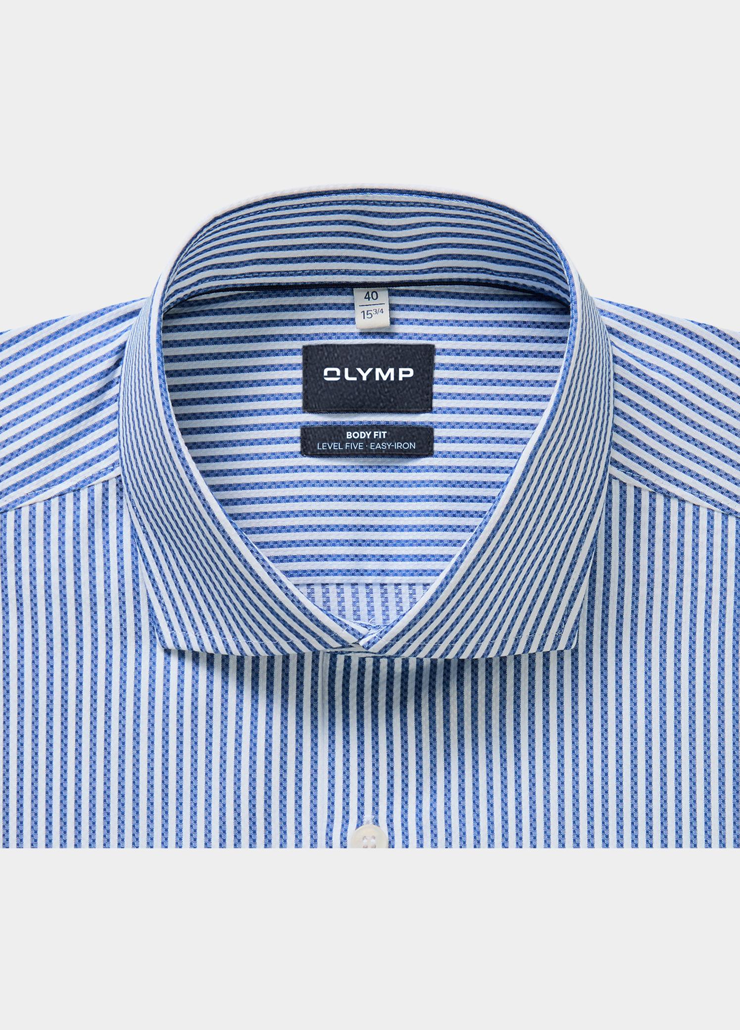 Olymp Overhemd extra lange mouw Blauw Level Five 209779/19