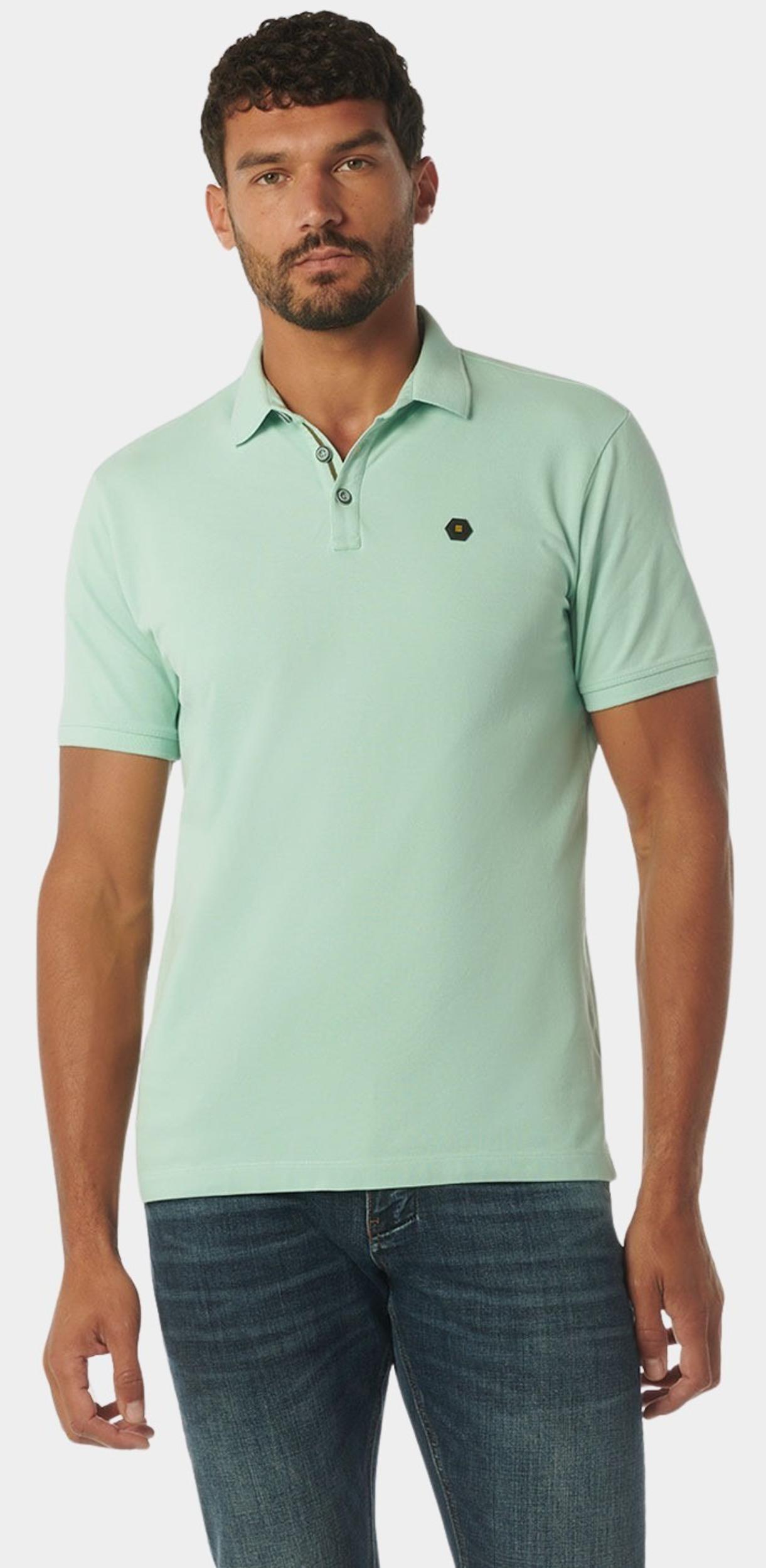 No Excess Polo korte mouw Groen Polo Pique Garment Dyed 23380101SN/058