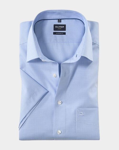 Olymp Business hemd korte mouw Blauw 3390/12 Hemden 339012/11