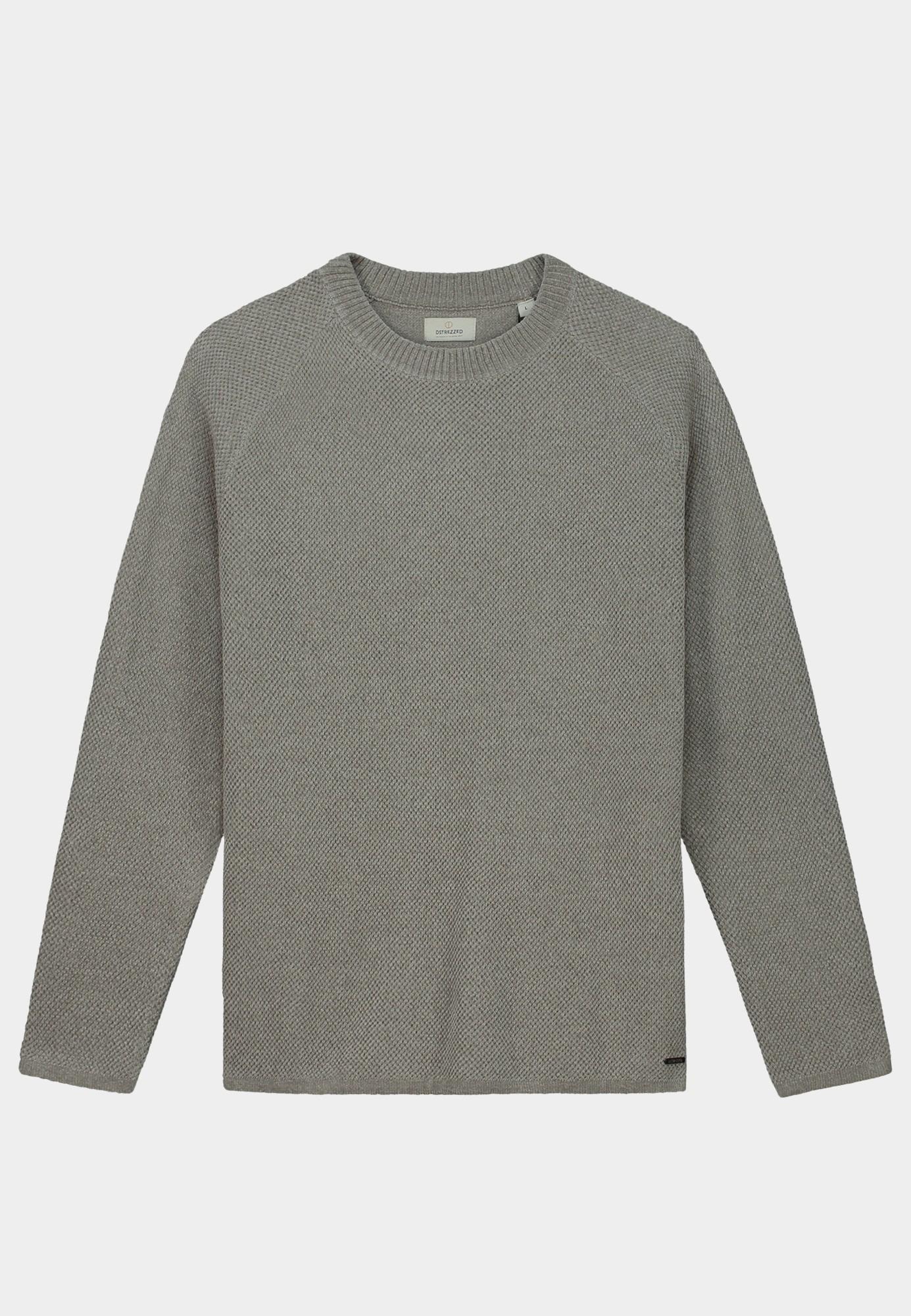 Dstrezzed Pullover Grijs Chenille knit crewneck 405722/811