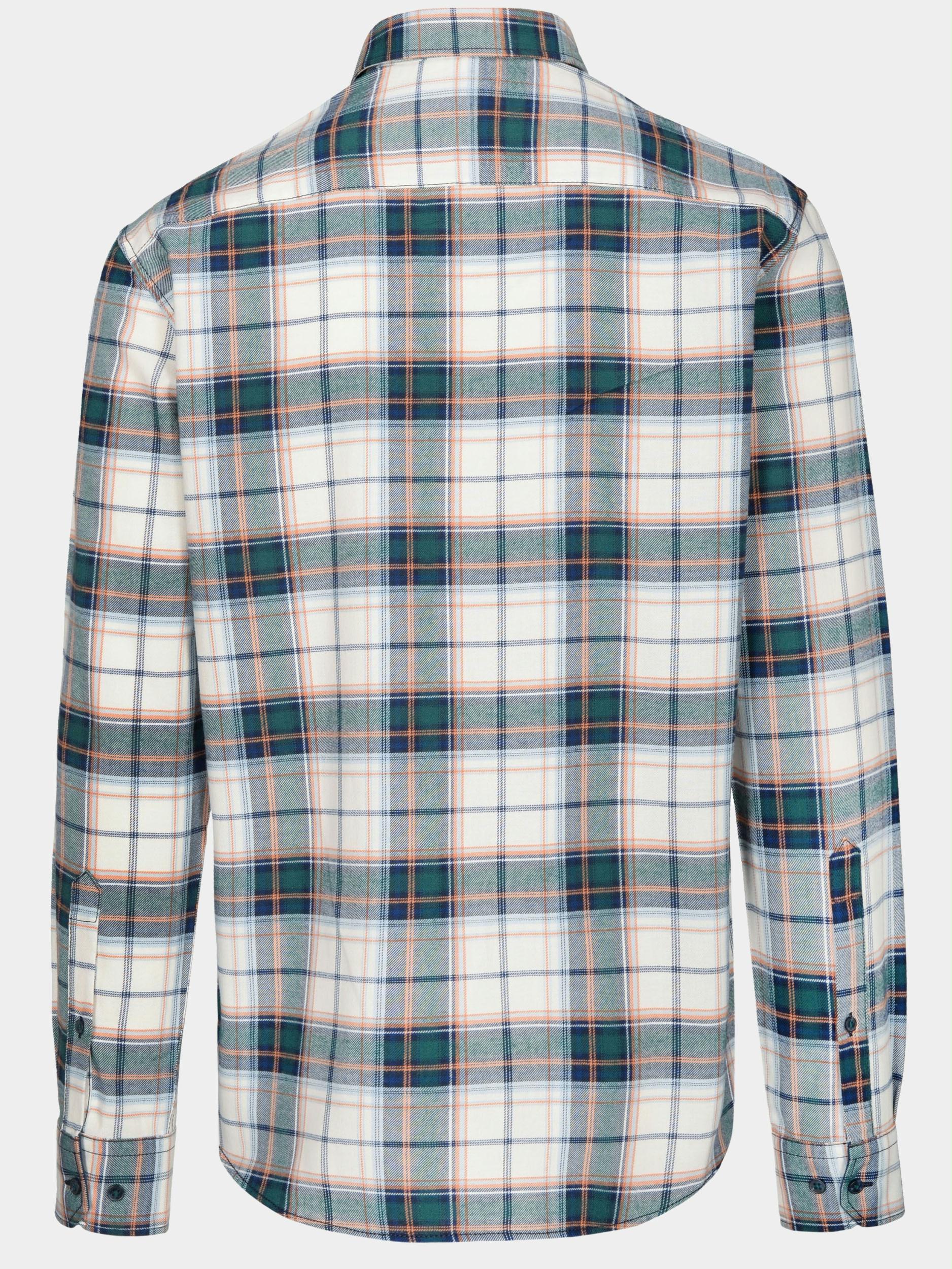 Basefield Casual hemd lange mouw Groen He.-Freizeithemd 1/1 219017478/505