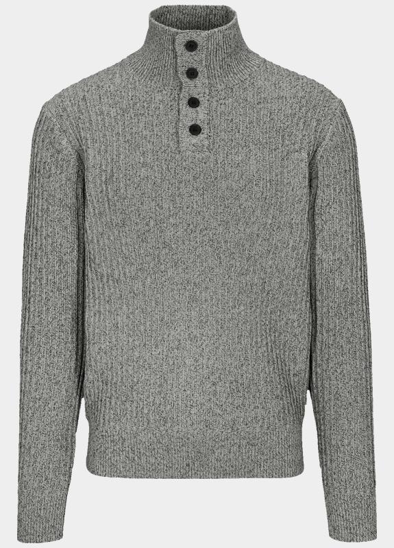 Basefield Pullover Grijs Troyer Pullover 219018510/848