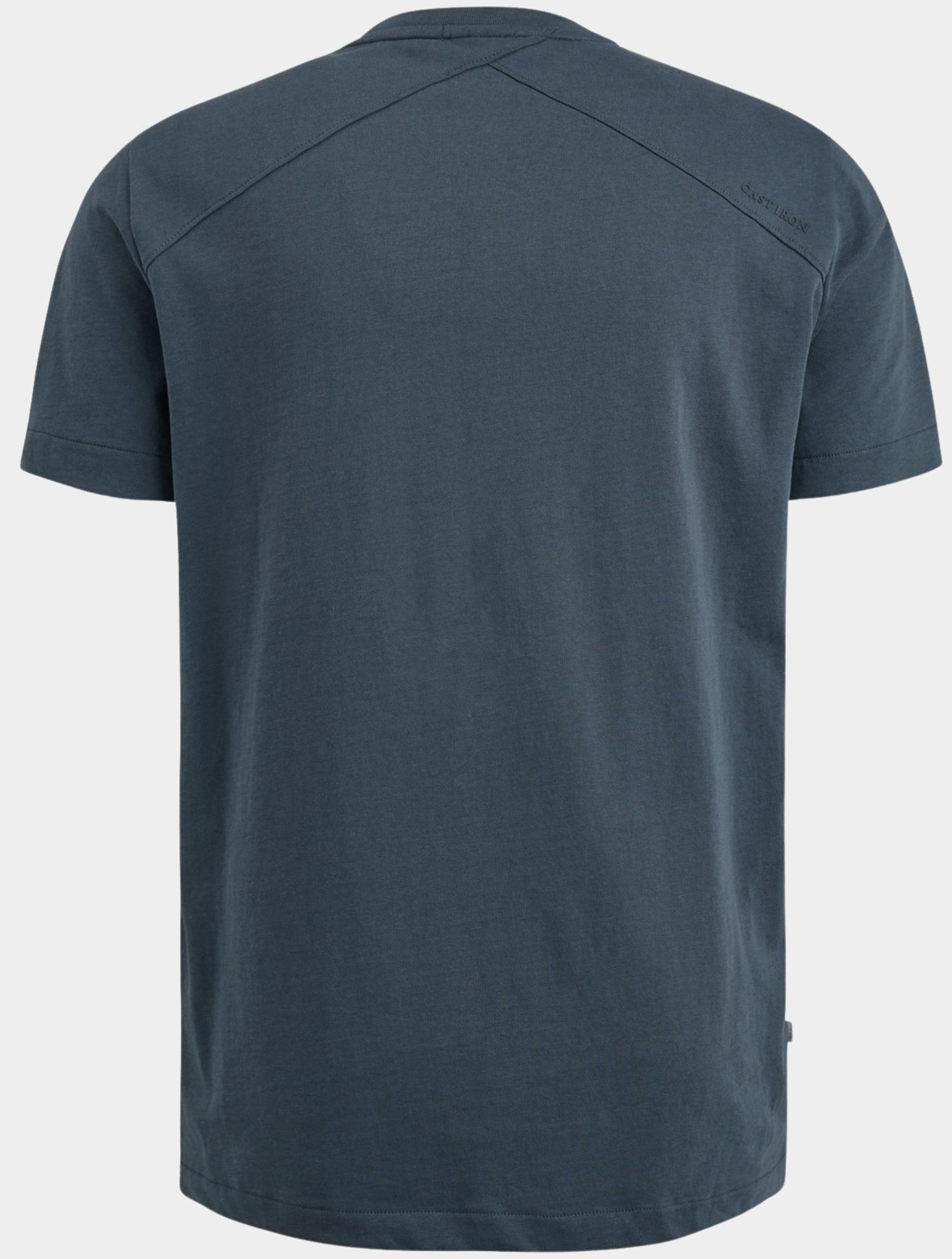 Cast Iron T-shirt korte mouw Blauw Short sleeve r-neck slub jers CTSS2308582/5113