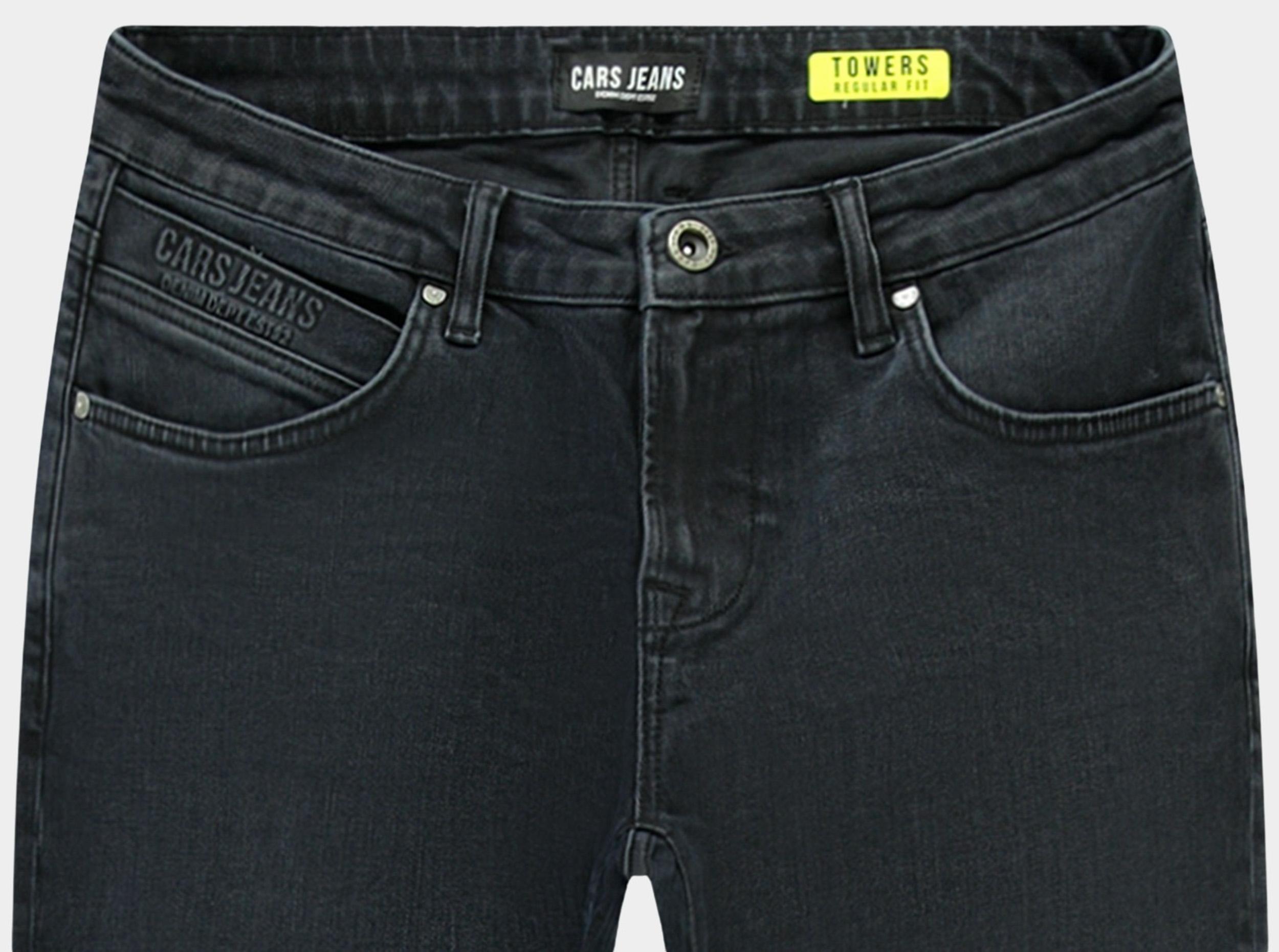 Cars Jeans 5-Pocket Jeans Zwart TOWERS 78637/93