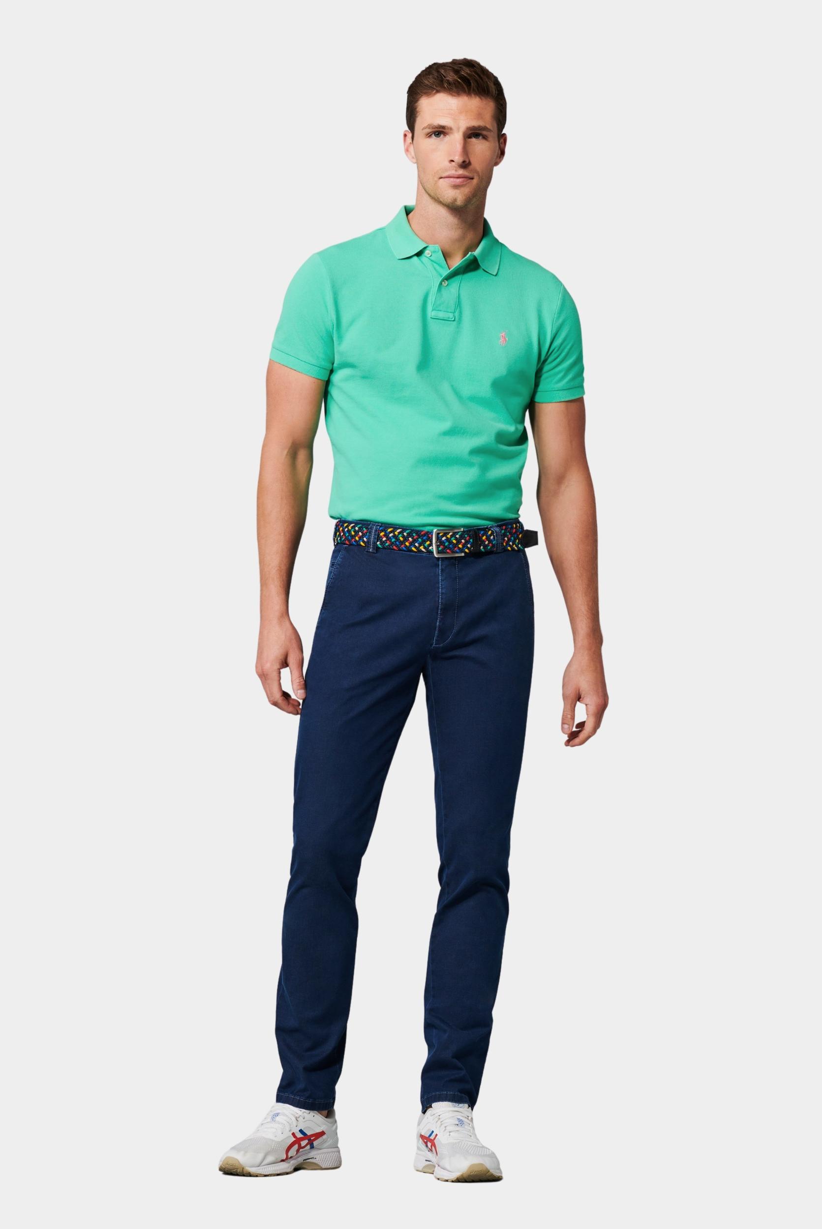Meyer Flatfront Jeans Blauw BONN Art.1-4108 1021410800/17