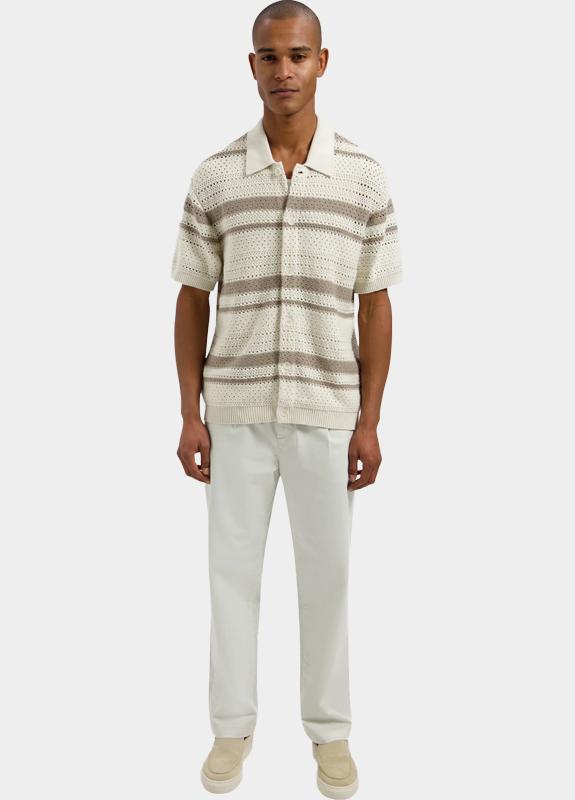 Dstrezzed Polo korte mouw Beige Mica Shortsleeve Vest 421154/107