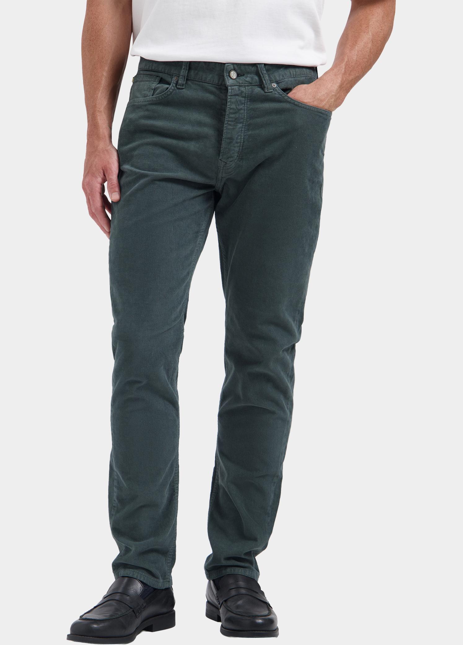Dstrezzed Katoenen 5-Pocket Groen Marlon 5 pocket Ribcord 502044/569