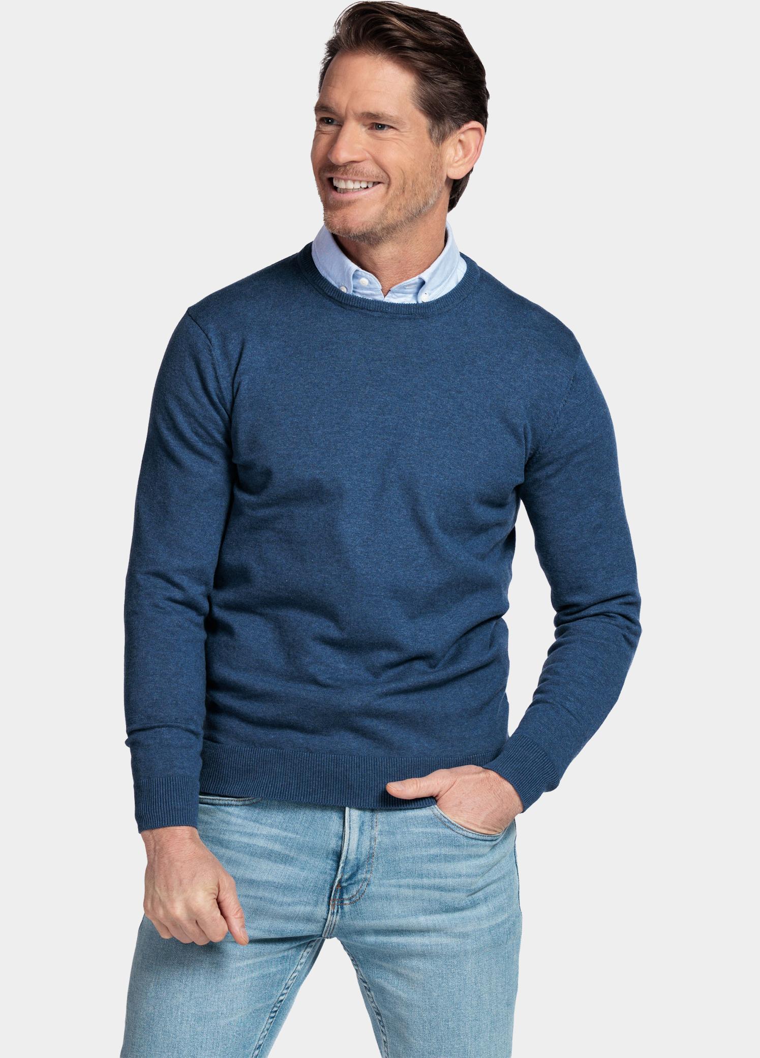 Baileys Pullover Blauw Crew Neck Pullover  with low NOS8200/675