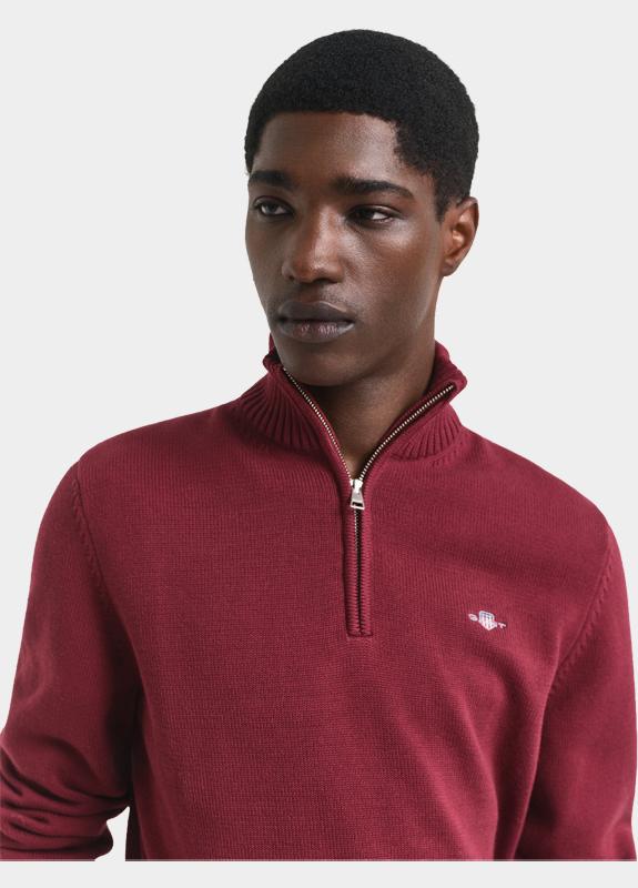 Gant Half Zip Rood CASUAL COTTON HALF ZIP 8030170/604