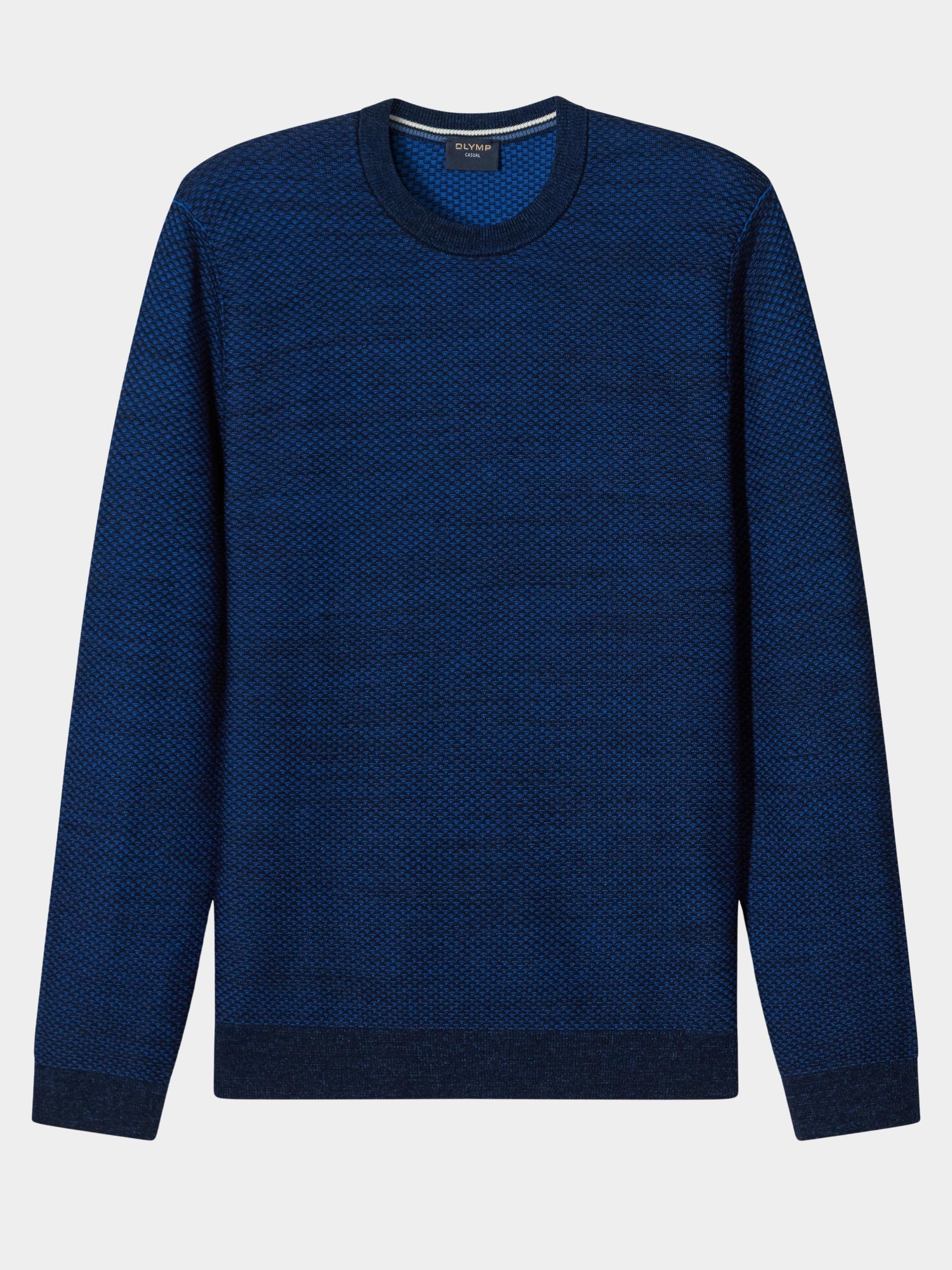Olymp Pullover Blauw Pullover Strick 530585/18