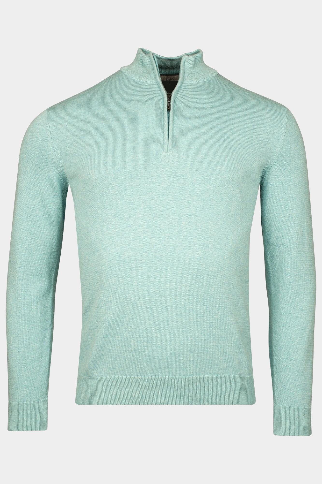 Baileys Half Zip Blauw Pullover 1/2 zip  12gg single 518400CCT-3/965