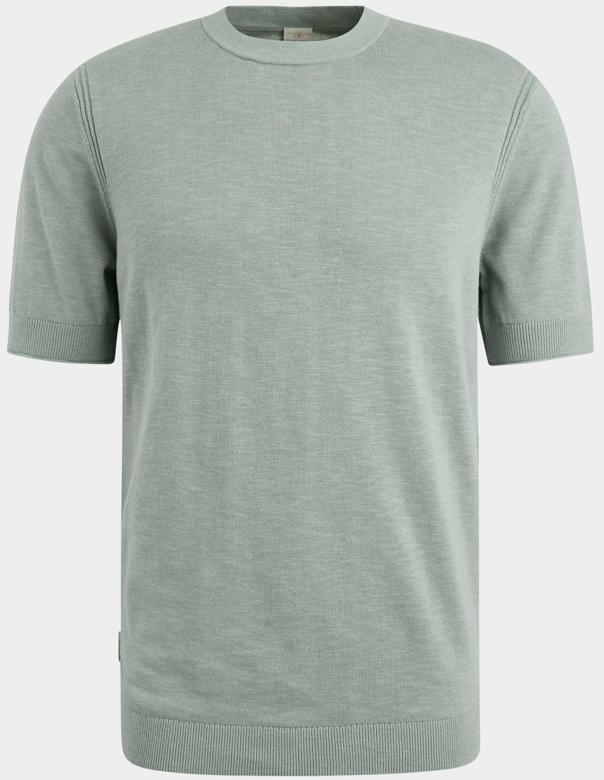 Cast Iron T-shirt korte mouw Groen Crewneck cotton blend slub CTSS2504596/5225