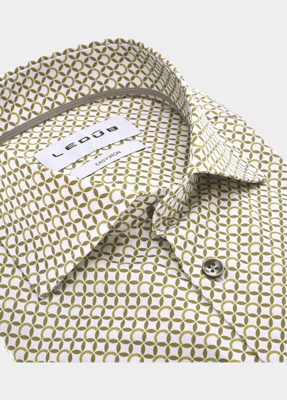 Ledub Business hemd lange mouw Groen  0143074/570-270-000