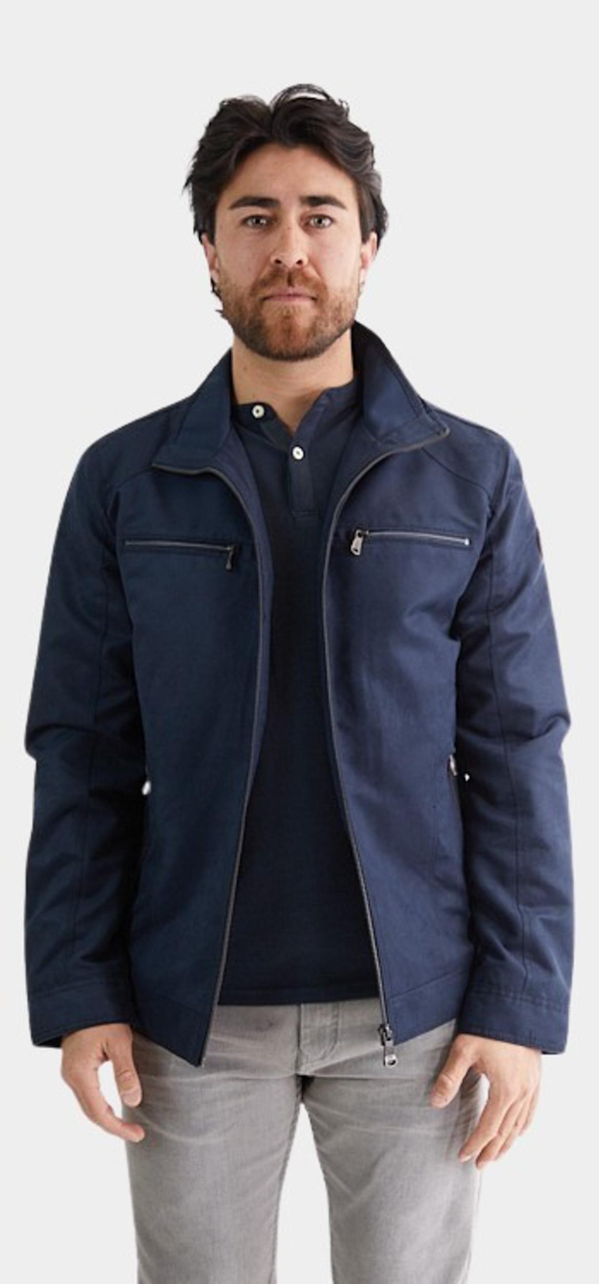 Donders 1860 Zomerjack Blauw Textile Jacket 21788/780