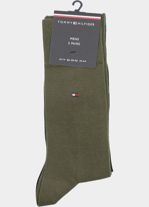 Tommy Hilfiger Sokken Groen TH men sock classic 2P 371111/142