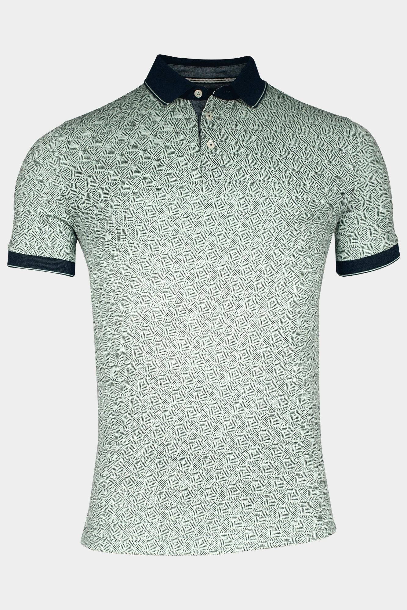 Baileys Polo korte mouw Groen Poloshirt 2-tone Pique with a 515225/71