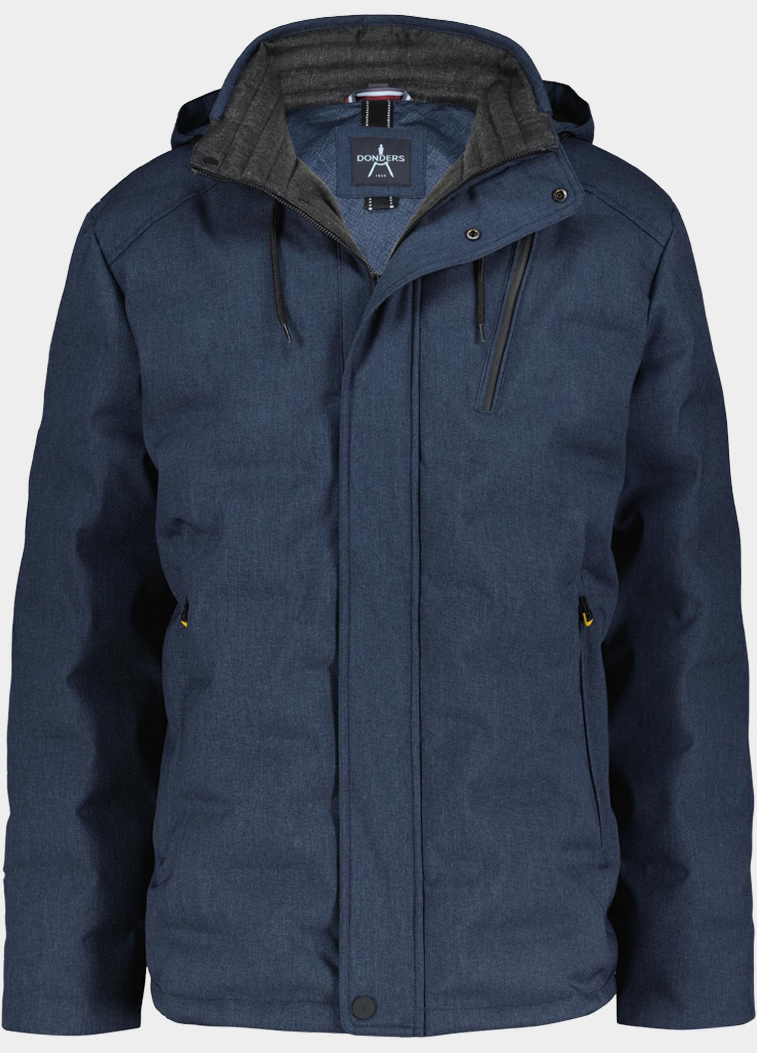 Donders 1860 Winterjas heren Blauw Textile Jacket 22055/751