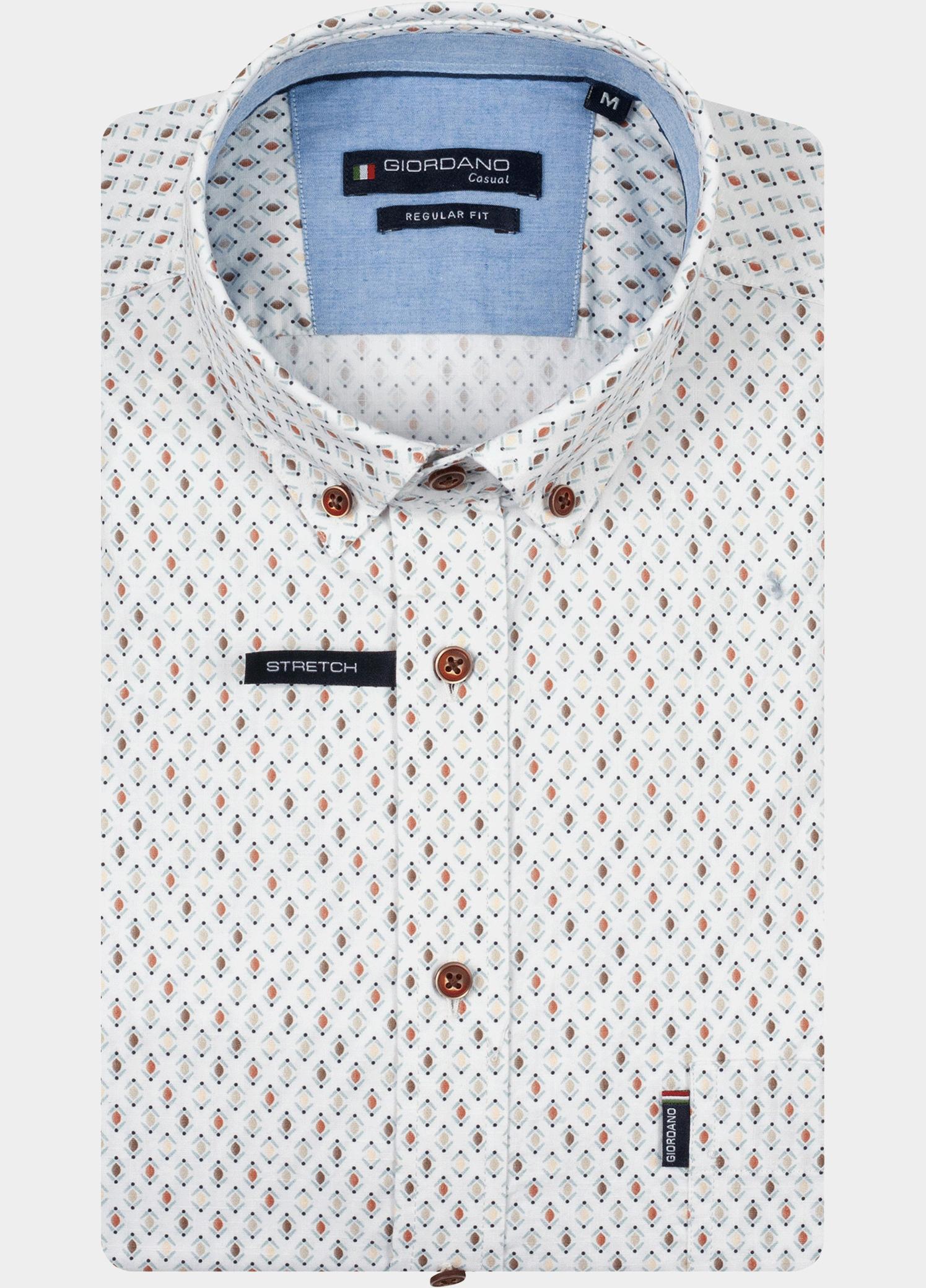 Giordano Overhemd heren Rood Ivy Long Sleeve Button Down L 617034/30