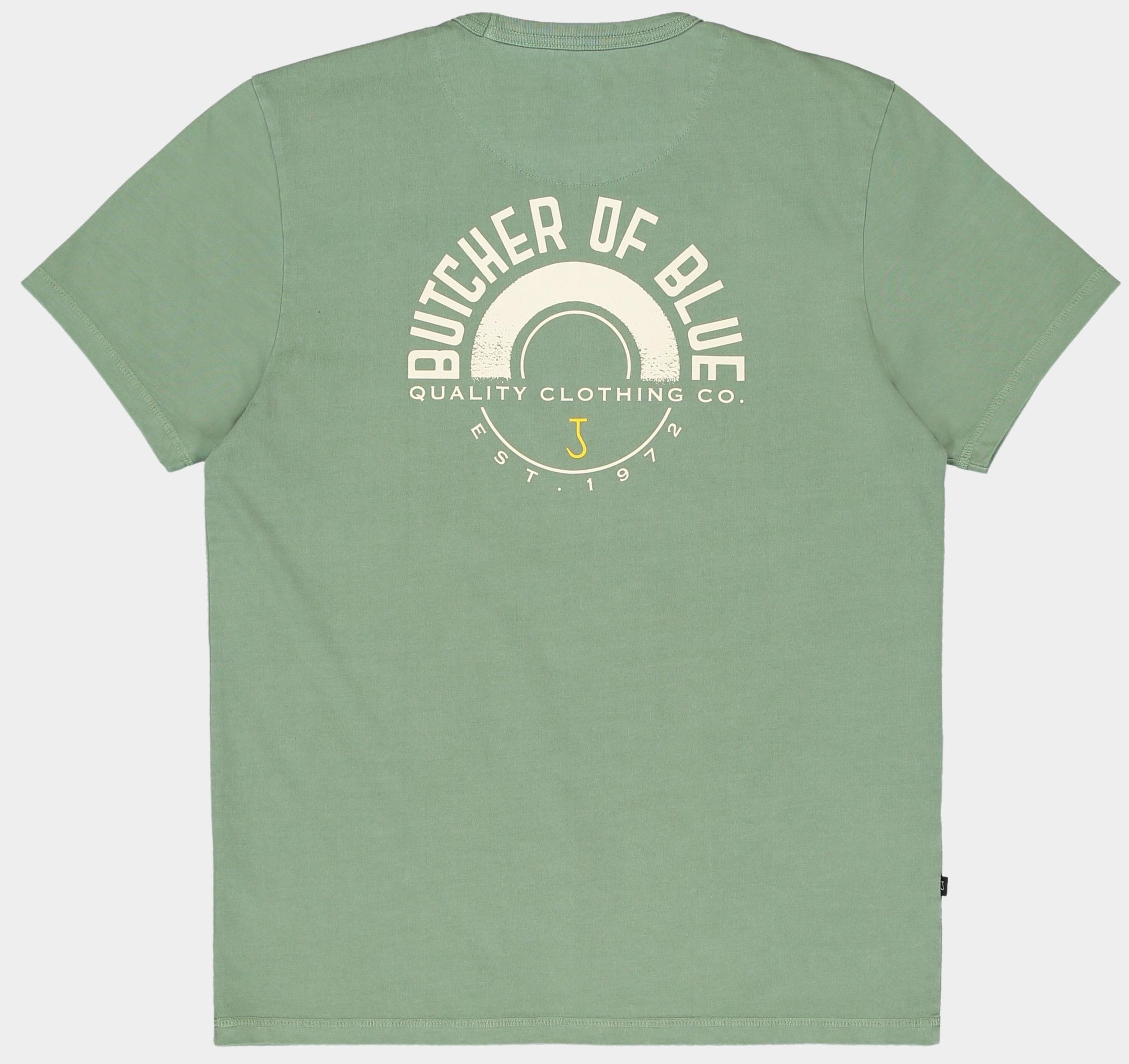 Butcher of Blue T-shirt korte mouw Groen Army Circle Tee M2512011/792