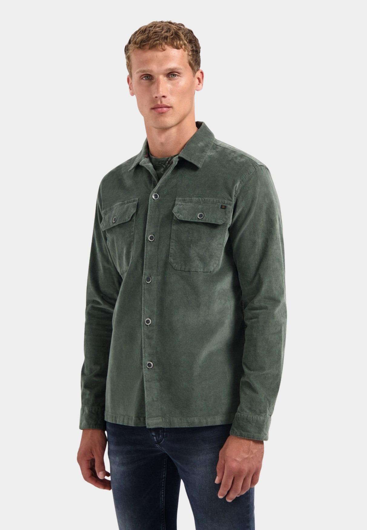 No Excess Overshirt Groen Overshirt Buttons Twill 29530842/052