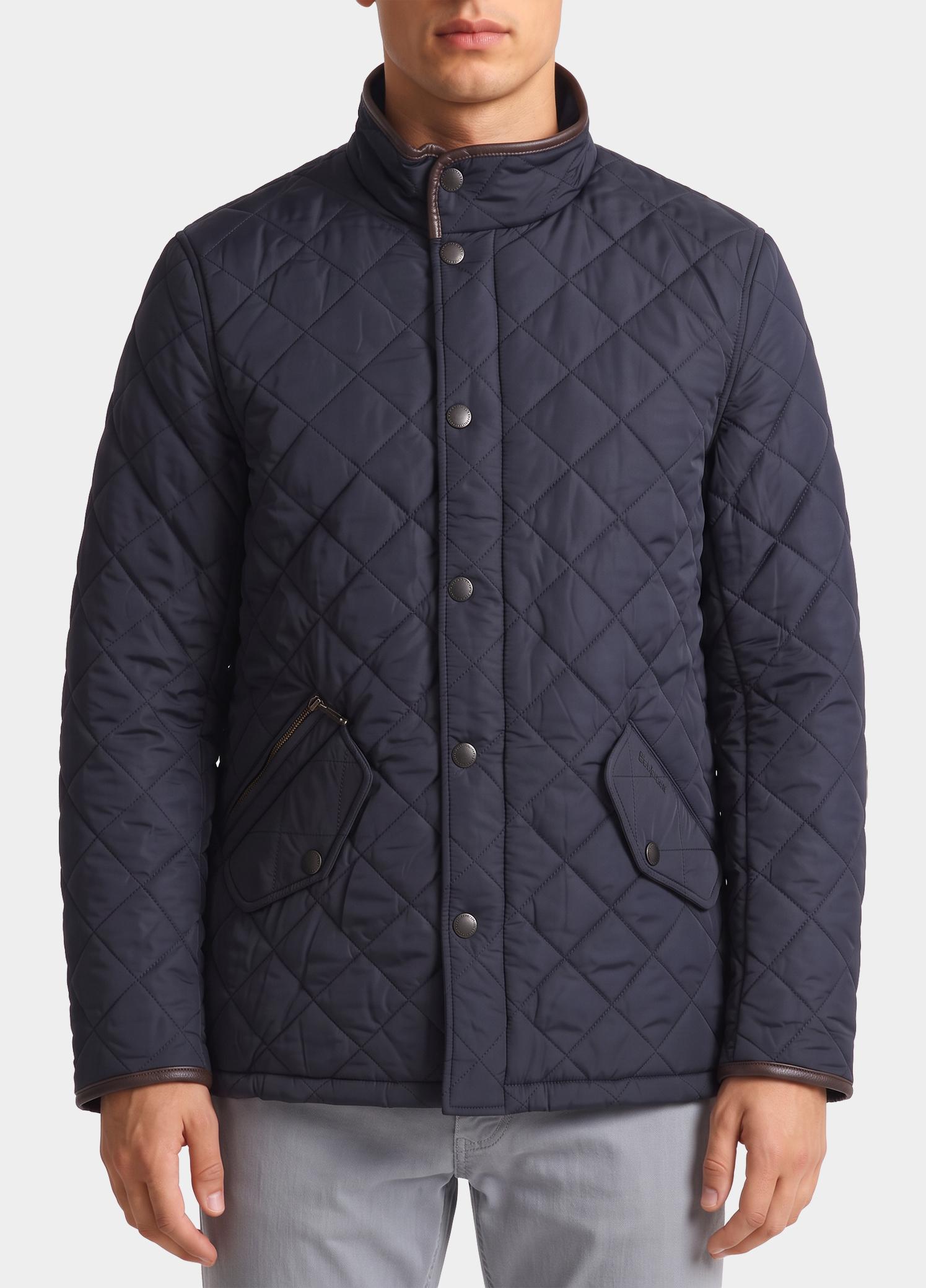 Barbour Winterjas heren Blauw Powell MQU0281/NY71
