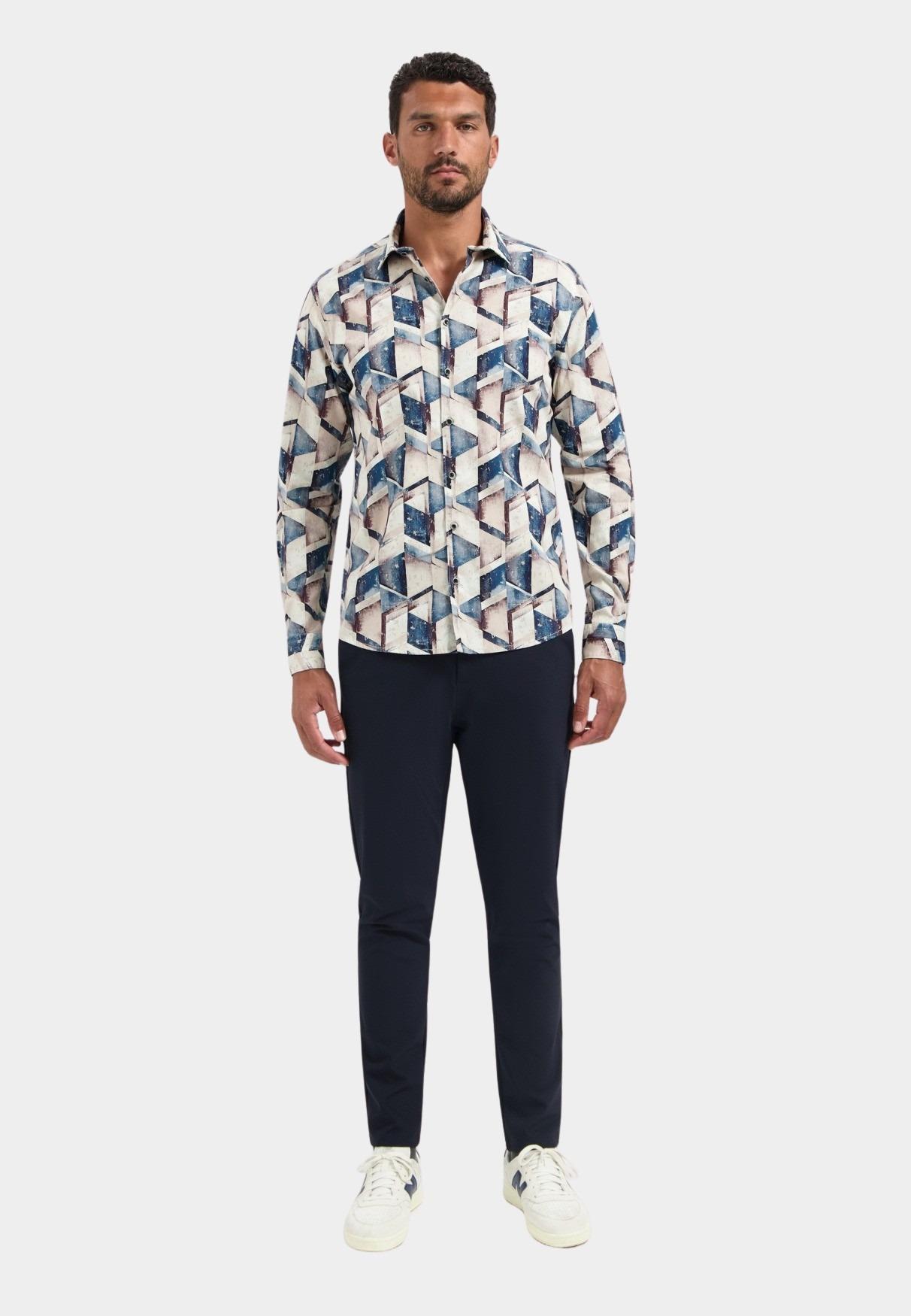 No Excess Casual hemd lange mouw Multi  29400938/078