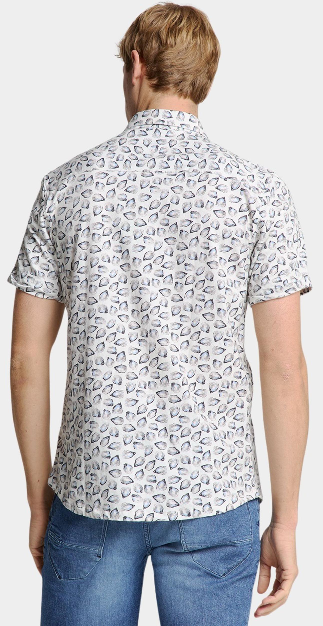 No Excess Casual hemd korte mouw Wit Shirt Short Sleeve Jersey All 28440414/011