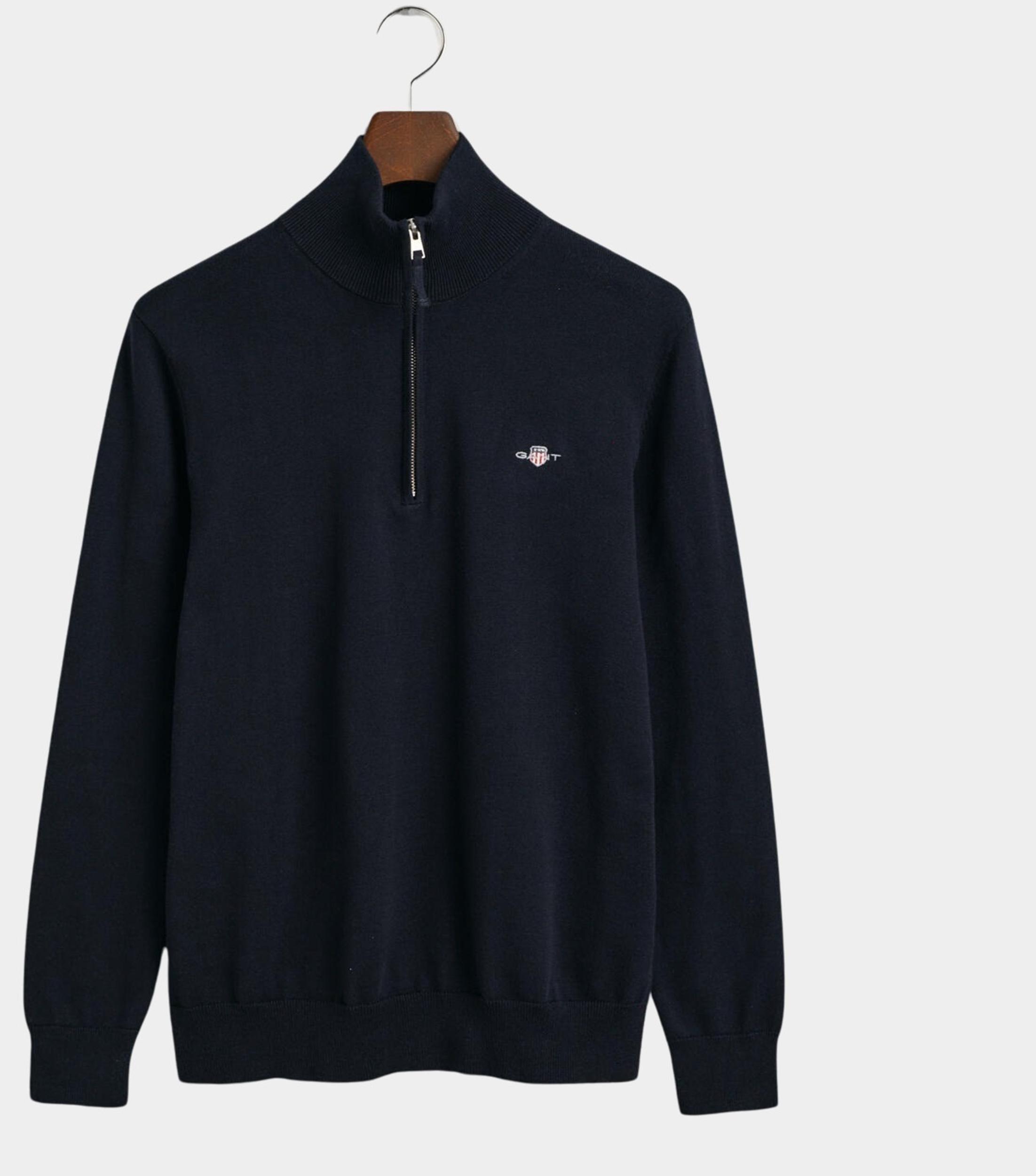 Gant Half Zip Blauw Classic Cotton Half Zip 8030564/433