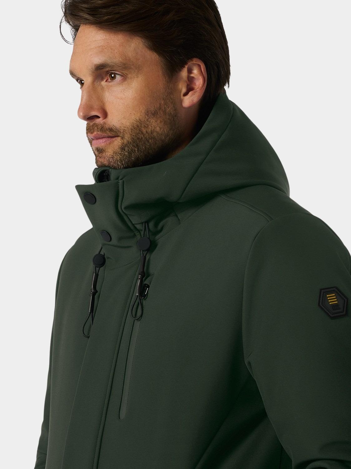 No Excess Winterjack Groen Jacket Medium Long Fit Hooded 25630818/186