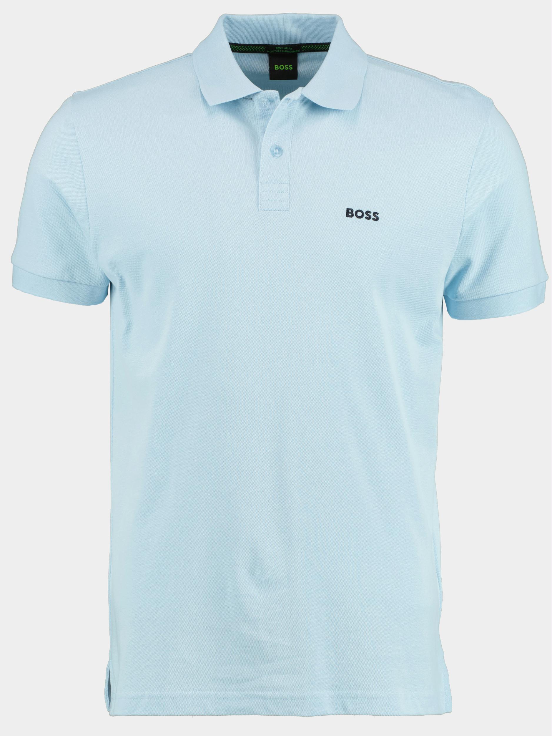 BOSS Green Polo korte mouw Blauw Piro 10241785 01 50469258/453