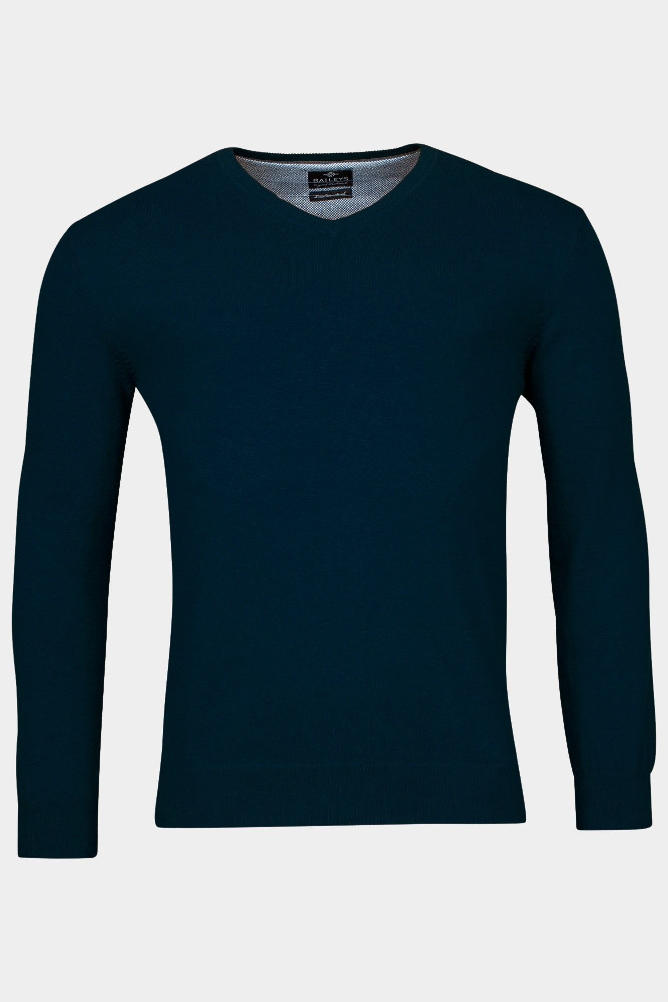 Baileys Pullover Blauw V-Neck Pullover  12gg, Single 418100CCT-3/69