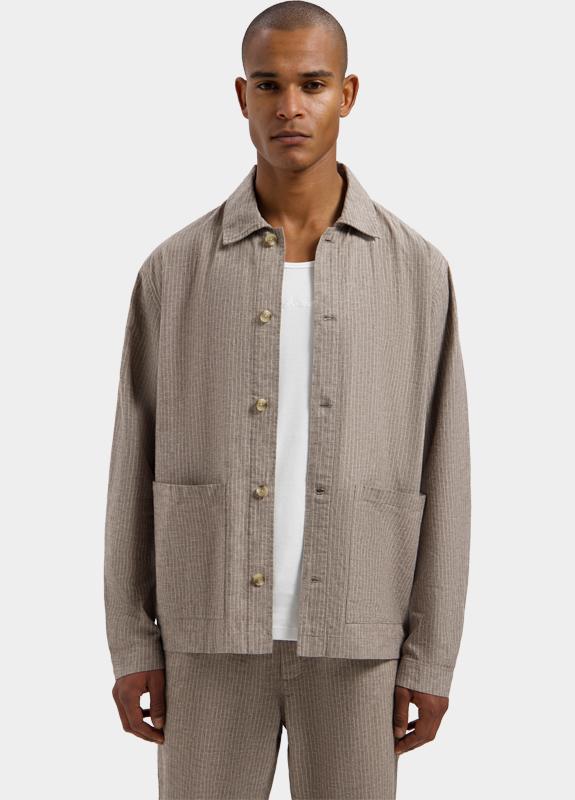 Dstrezzed Zomerjas heren Grijs DS_Nix Pinstripe Jacket 155030/216